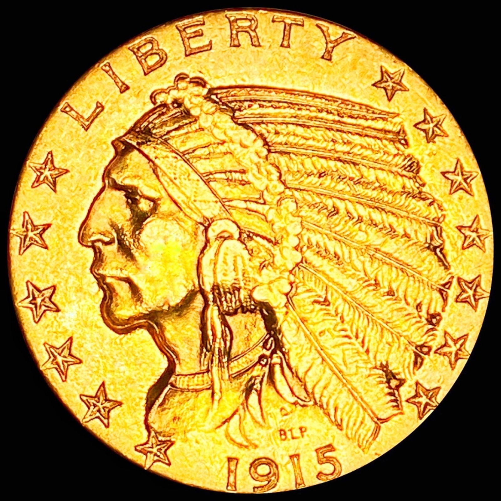 1915 $5 Gold Half Eagle CLOSELY UNCIRCULATED (1 of 2)