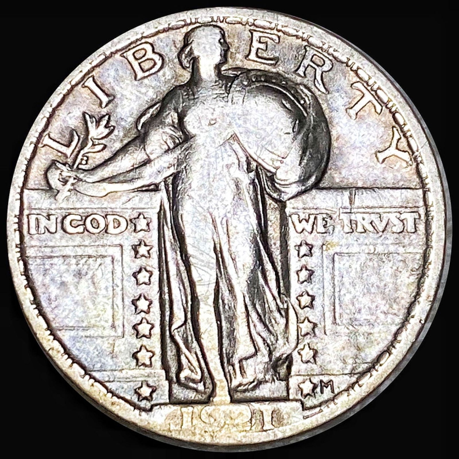 1921 Standing LIberty Quarter LIGHTLY CIRCULATED (1 of 2)