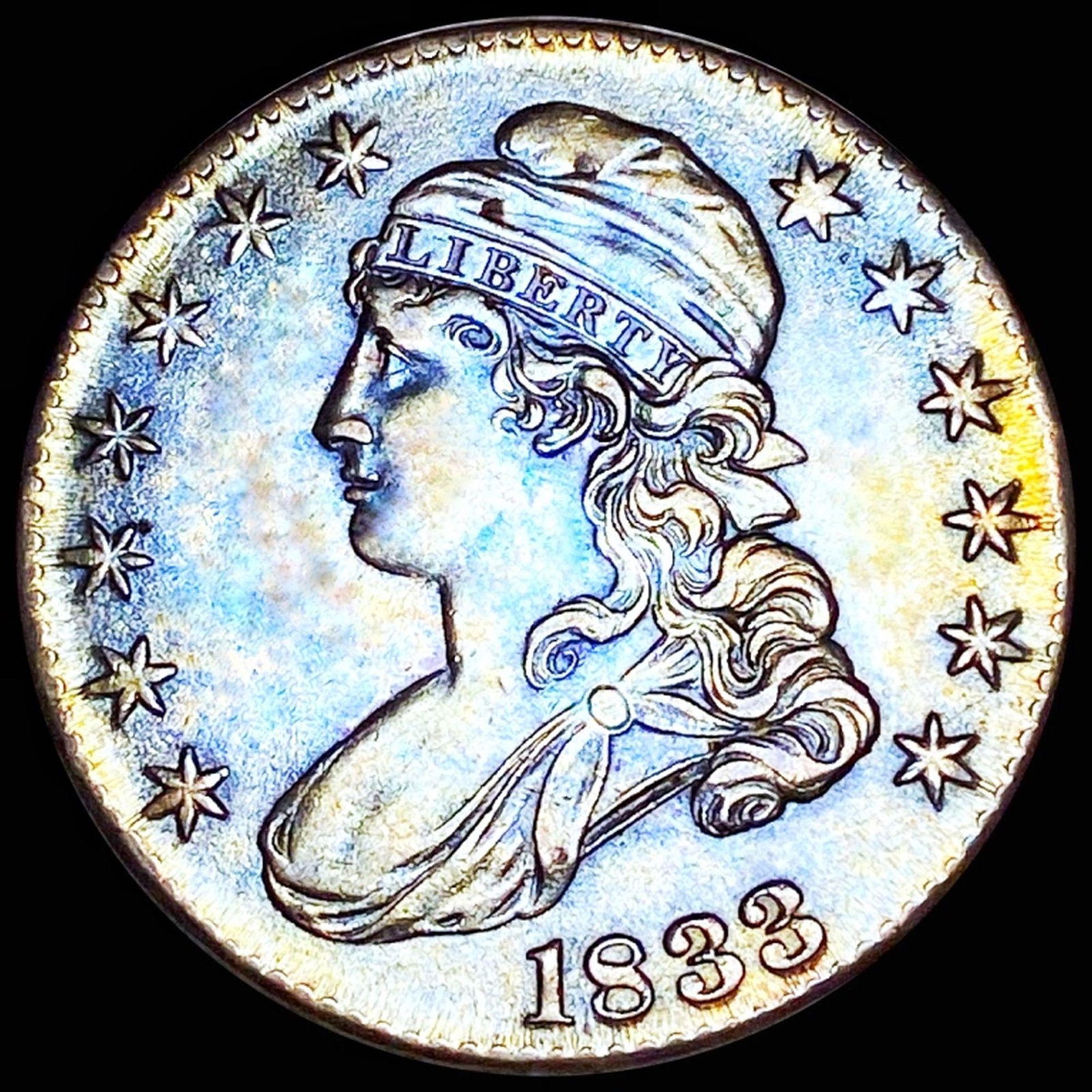 1833 Capped Bust Half Dollar CLOSELY UNC (1 of 2)
