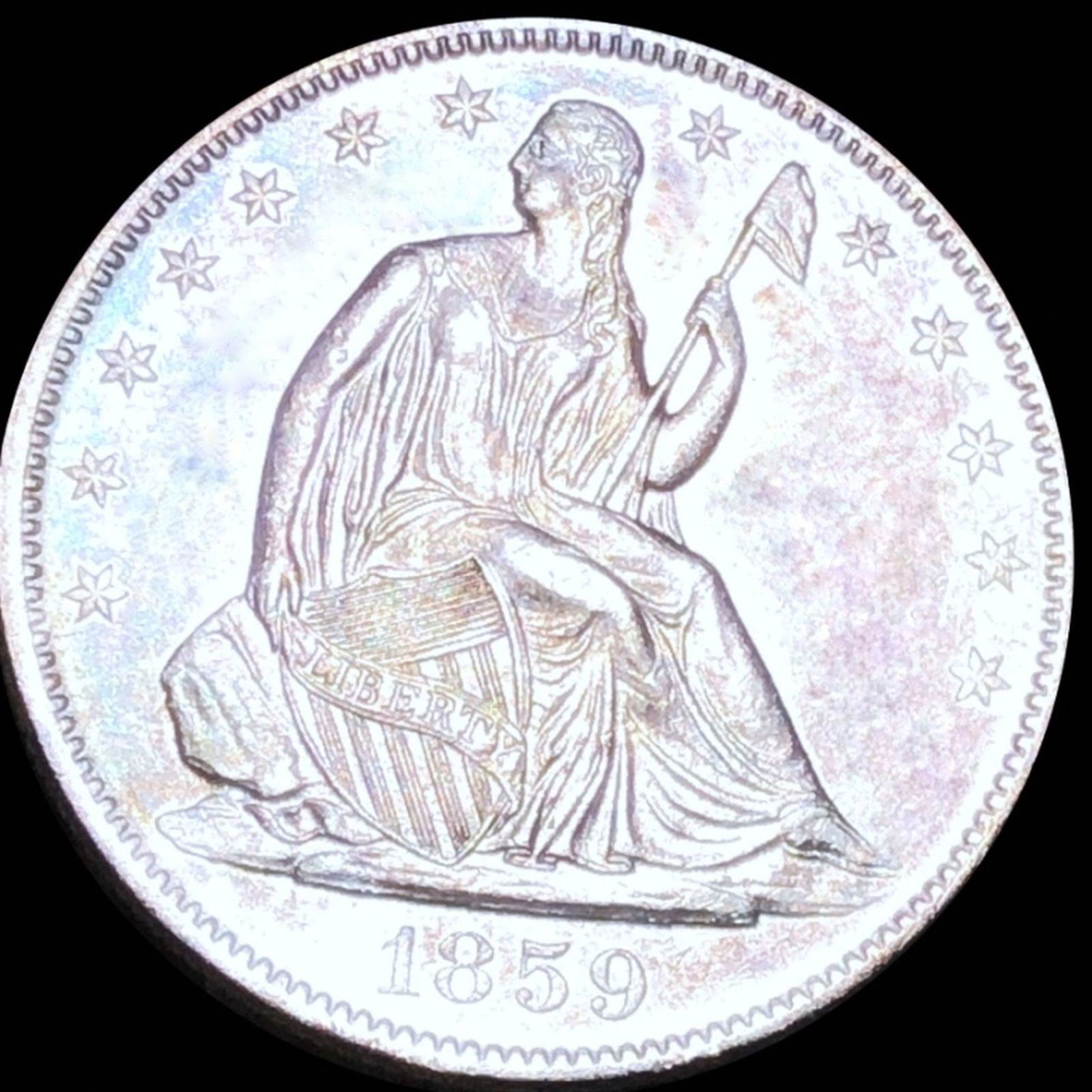 1859-O Seated Half Dollar UNCIRCULATED (1 of 2)
