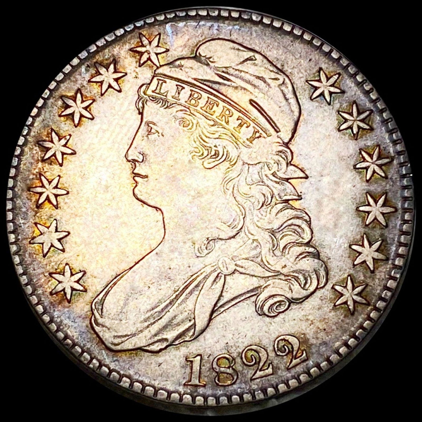 1822 Capped Bust Half Dollar XF (1 of 2)