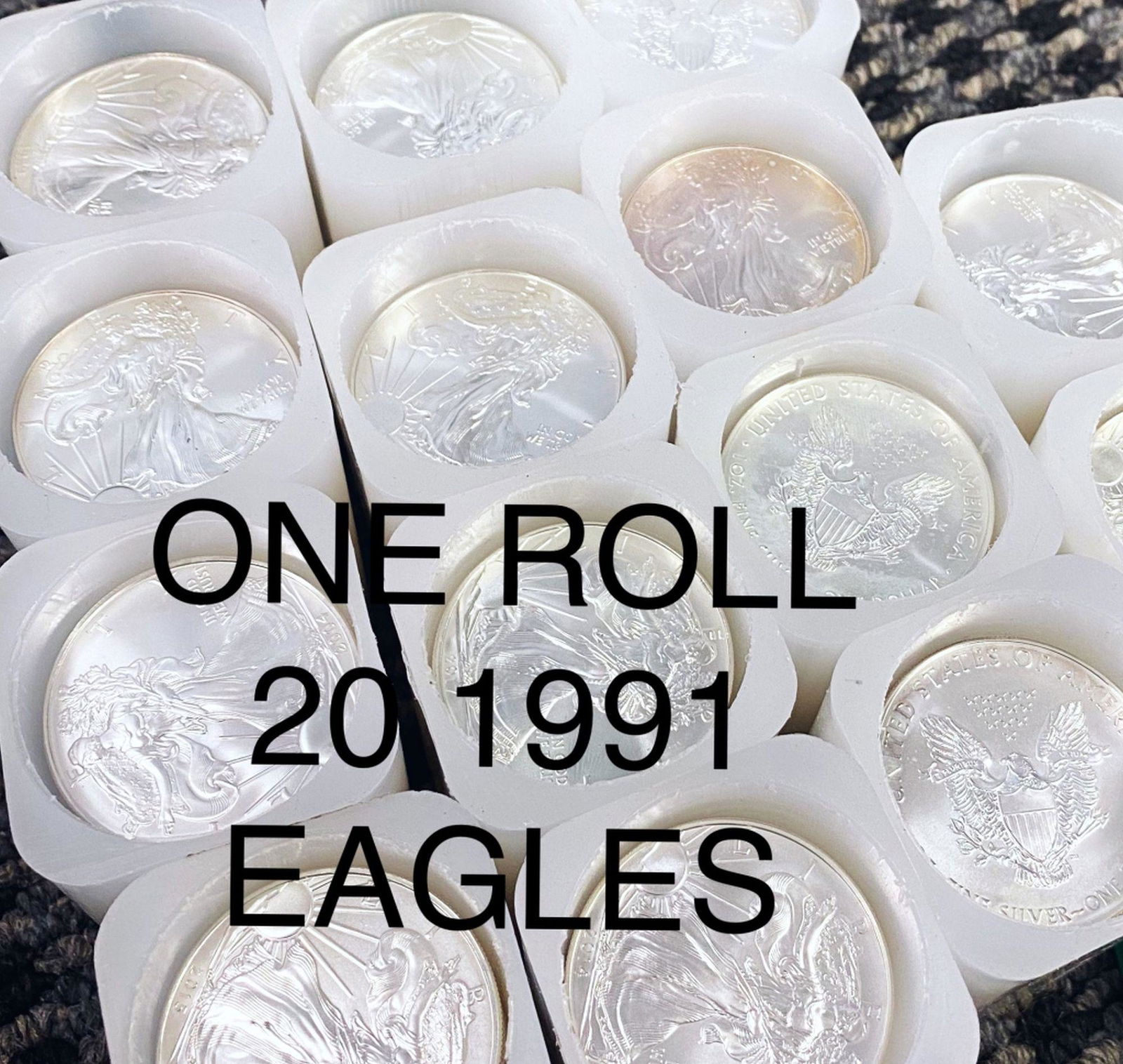 (1) 1991 American Silver Eagle Roll GEM BU (1 of 2)