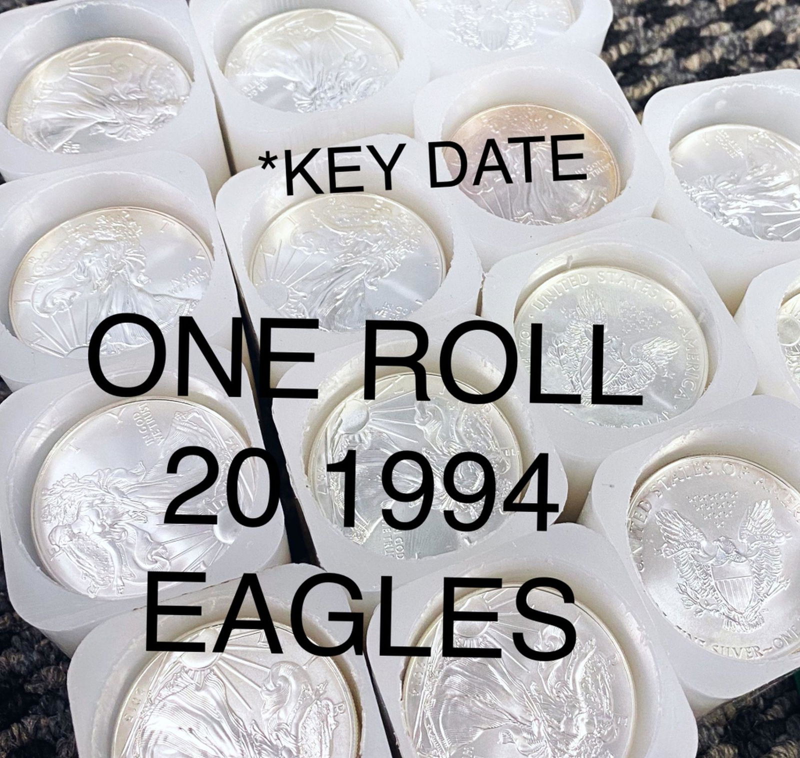 (1) 1994 American Silver Eagle Roll GEM BU *KEY (1 of 2)