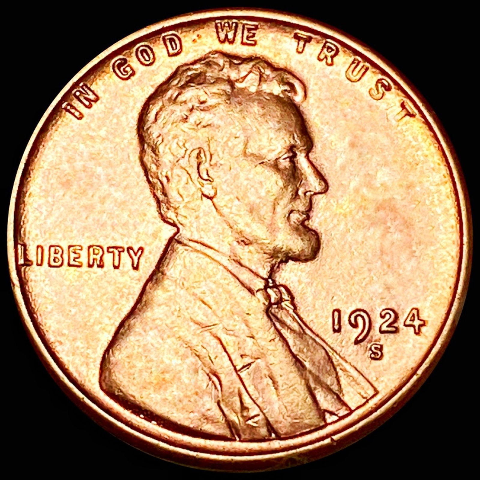 1924-S Lincoln Wheat Penny UNCIRCULATED (1 of 2)