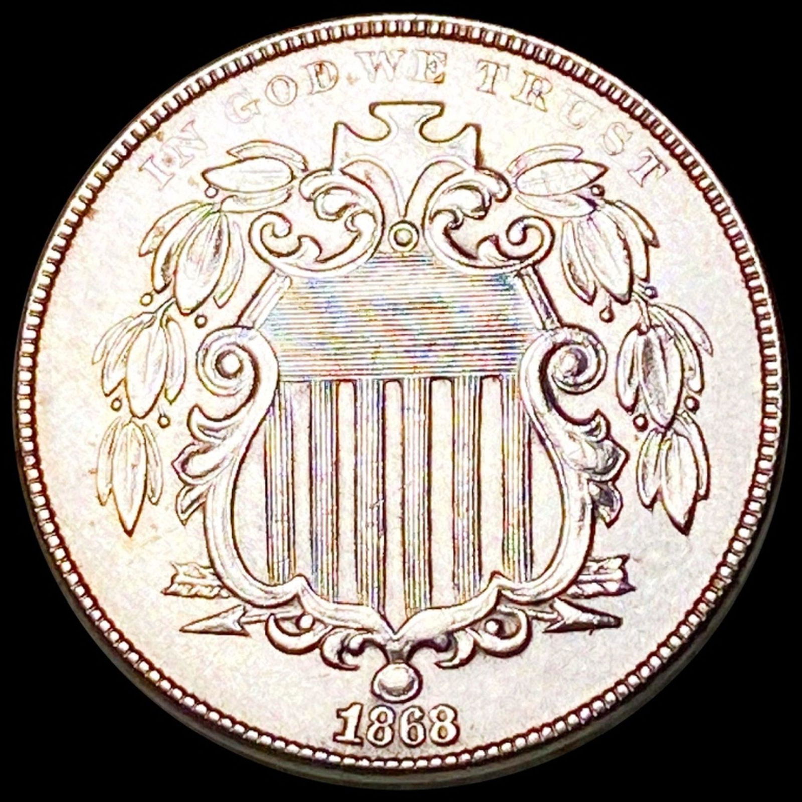 1868 Shield NIckel UNCIRCULATED (1 of 2)