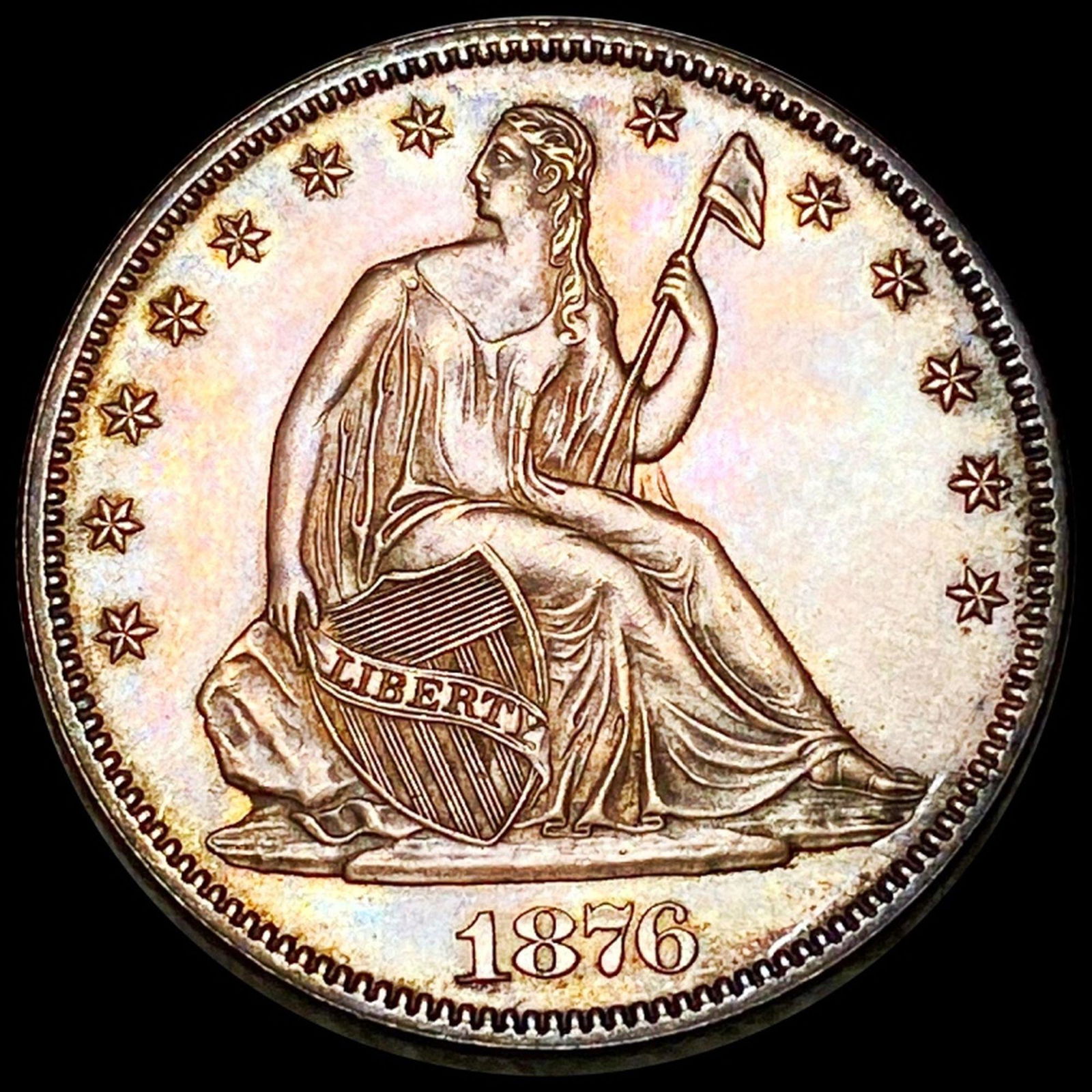 1876 Seated Half Dollar UNCIRCULATED (1 of 2)