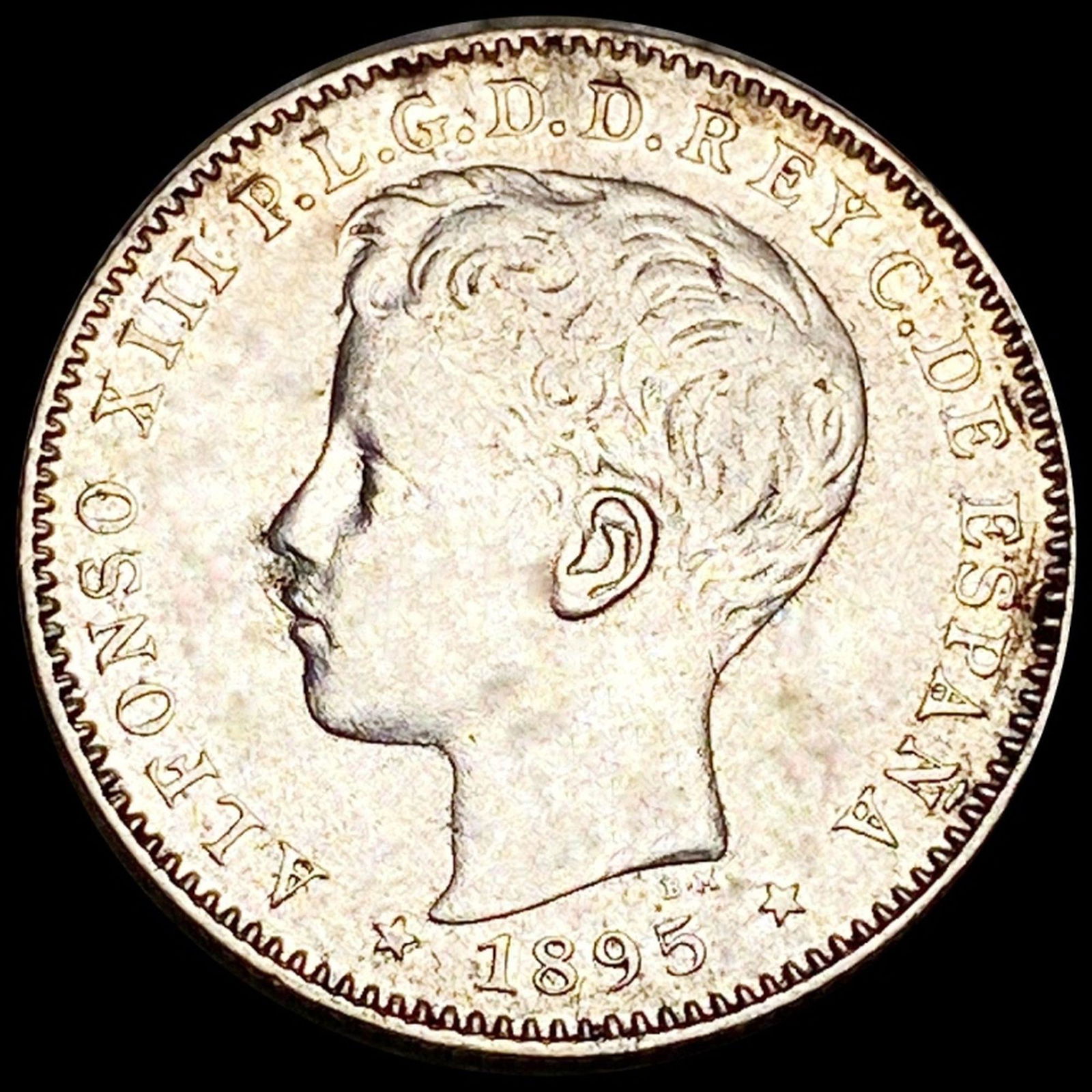 1895 Puerto Rico 20 Centavos NEARLY UNC (1 of 2)