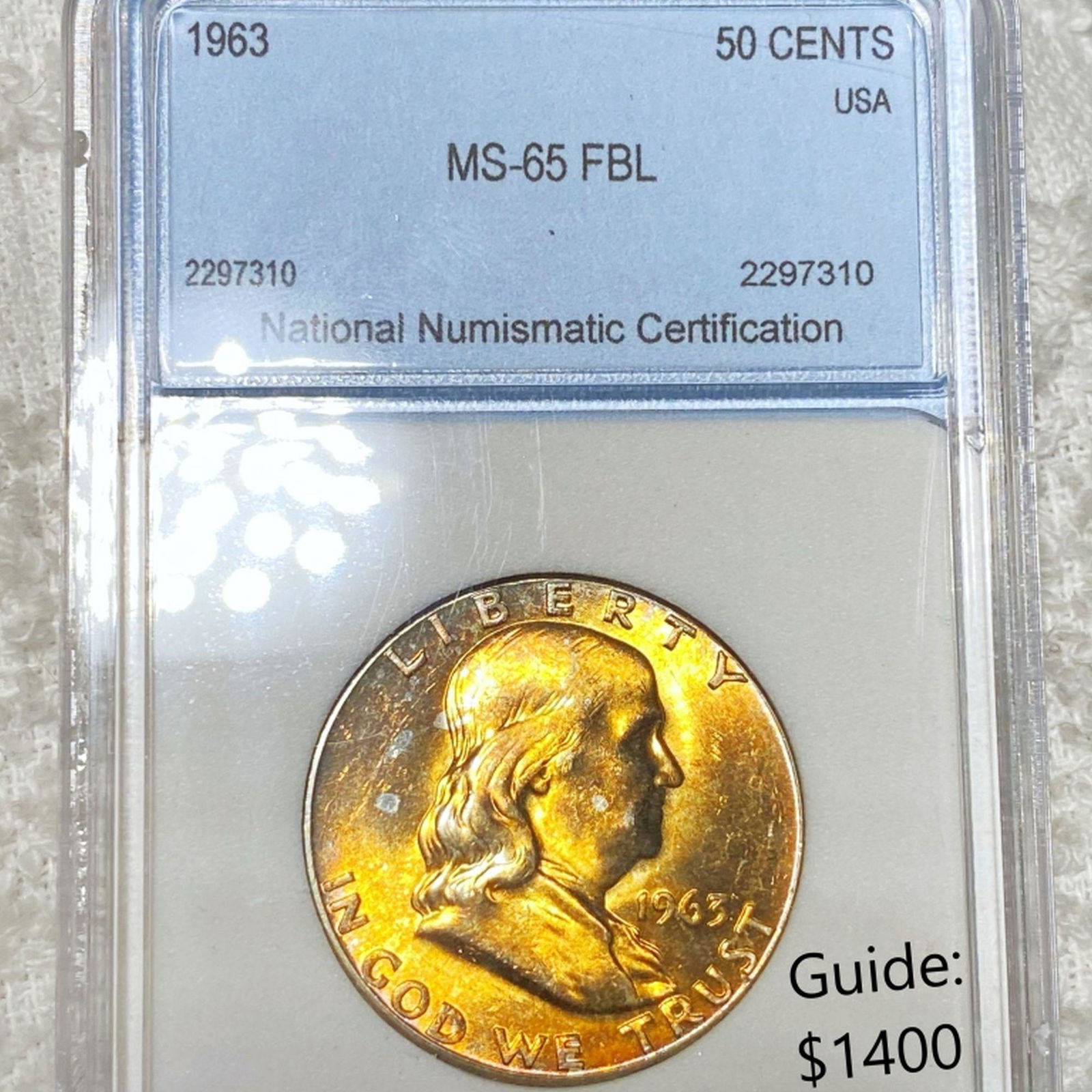 1963 Franklin Half Dollar NNC - MS65 FBL (1 of 2)