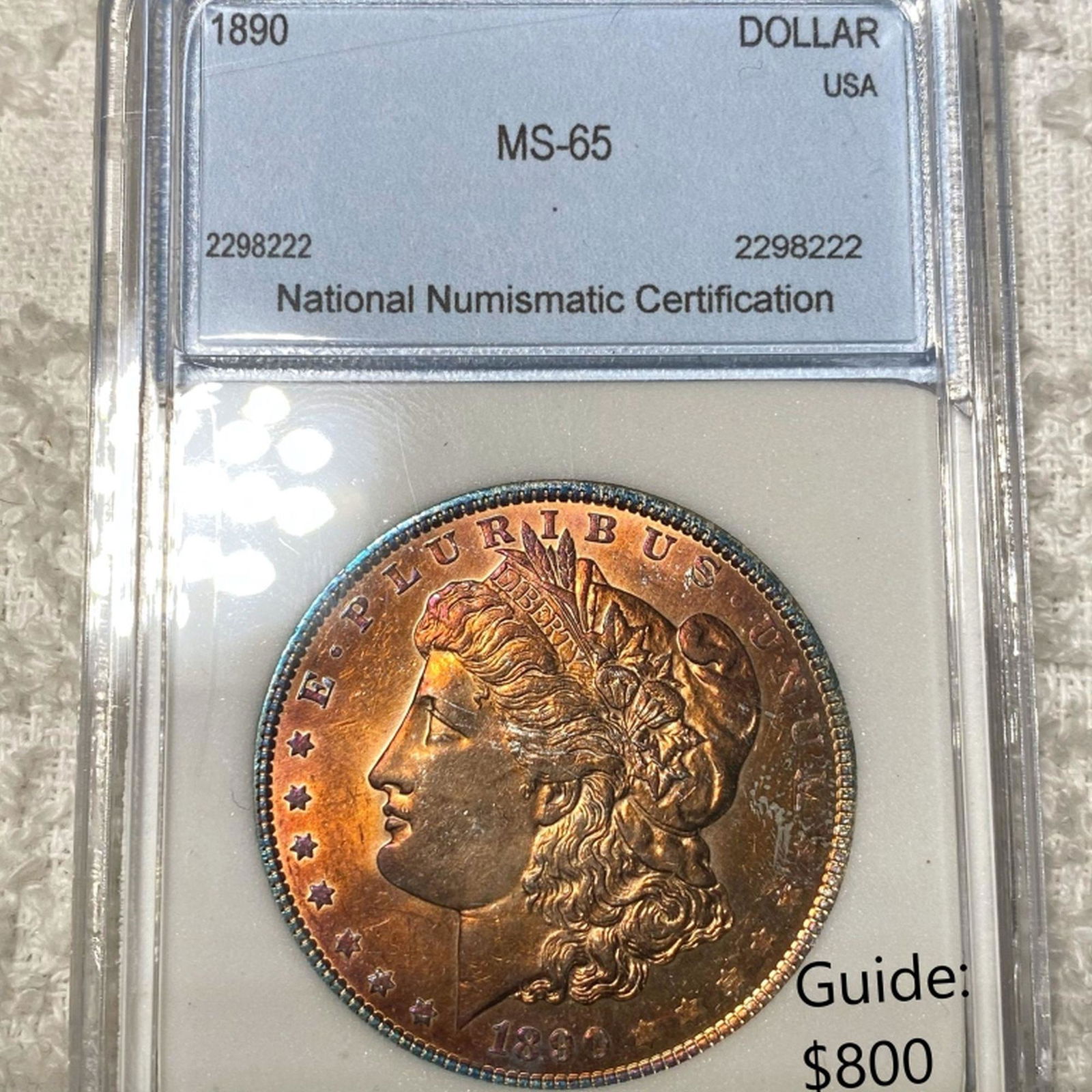 1890 Morgan Silver Dollar NNC - MS65 (1 of 2)
