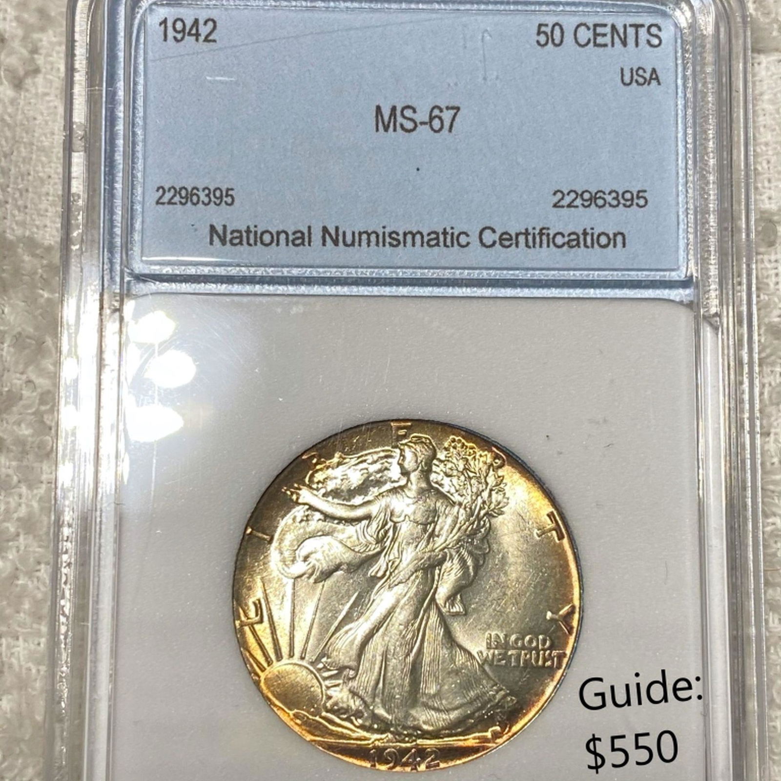 1942 Walking Half Dollar NNC - MS67 (1 of 2)