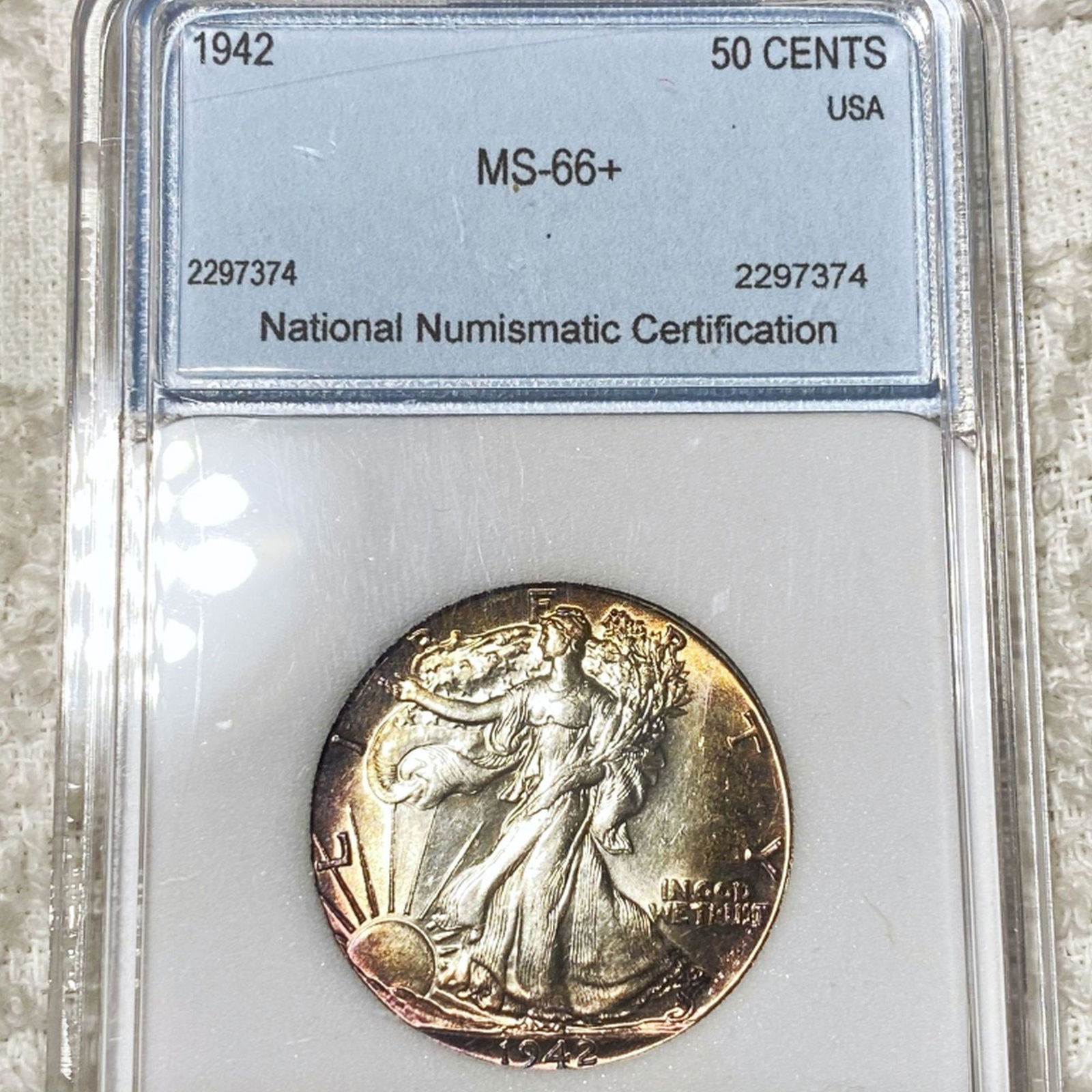 1942 Walking Half Dollar NNC - MS66+ (1 of 2)
