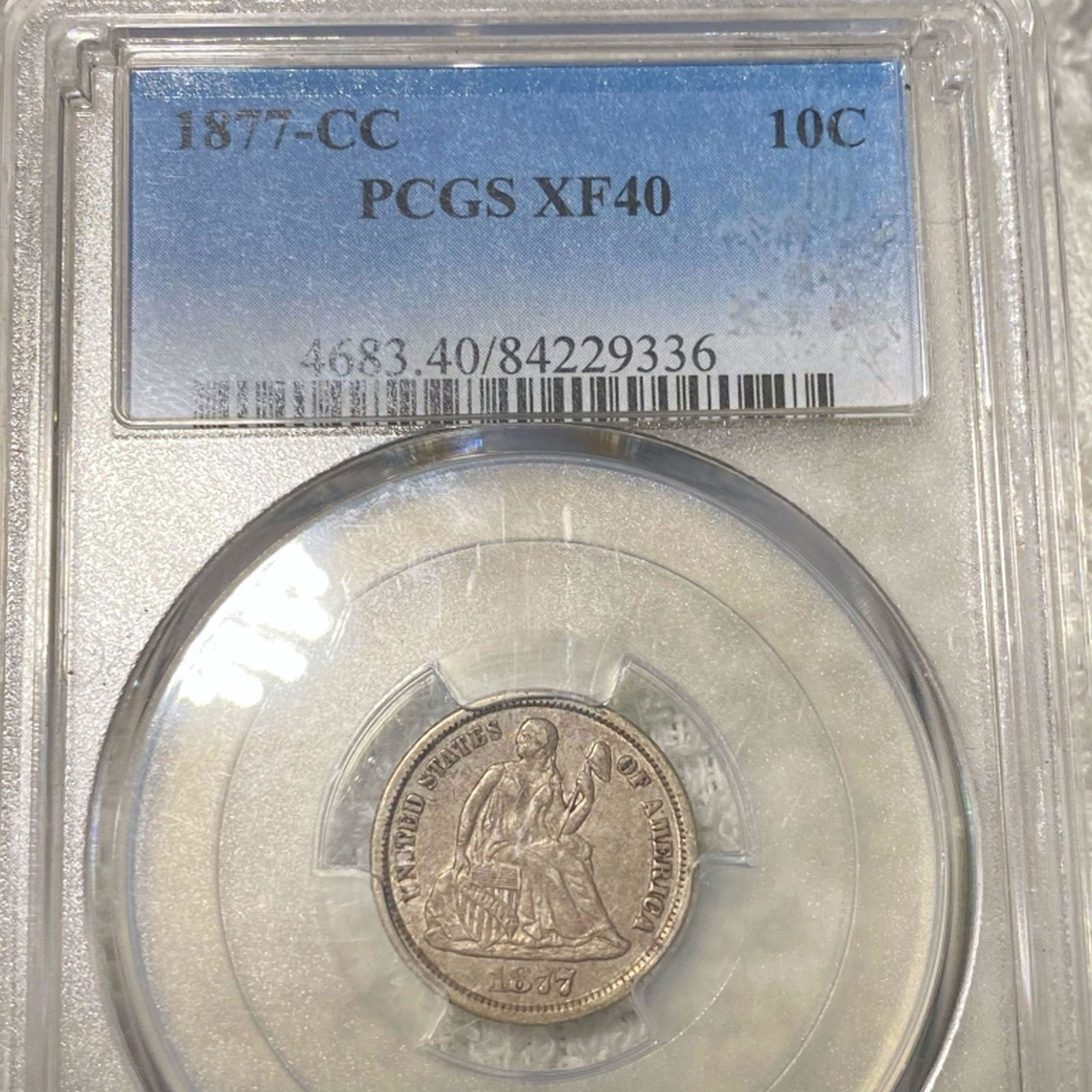 1877-CC Seated Dime PCGS - XF40 (1 of 2)