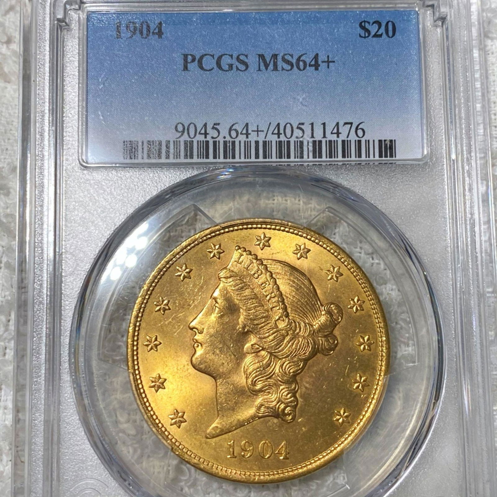 1904 $20 Double Eagle PCGS - MS64+ (1 of 2)