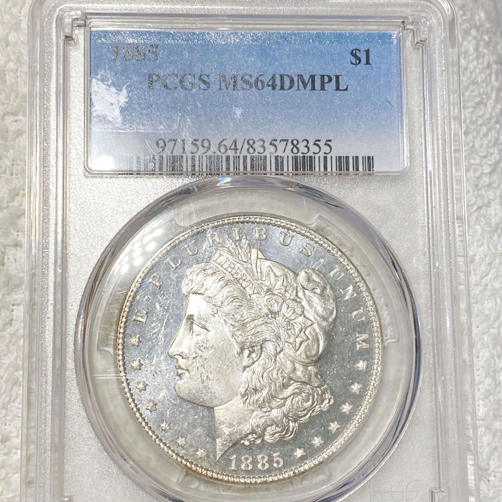 1885 Morgan Silver Dollar PCGS - MS 64 DMPL (1 of 2)