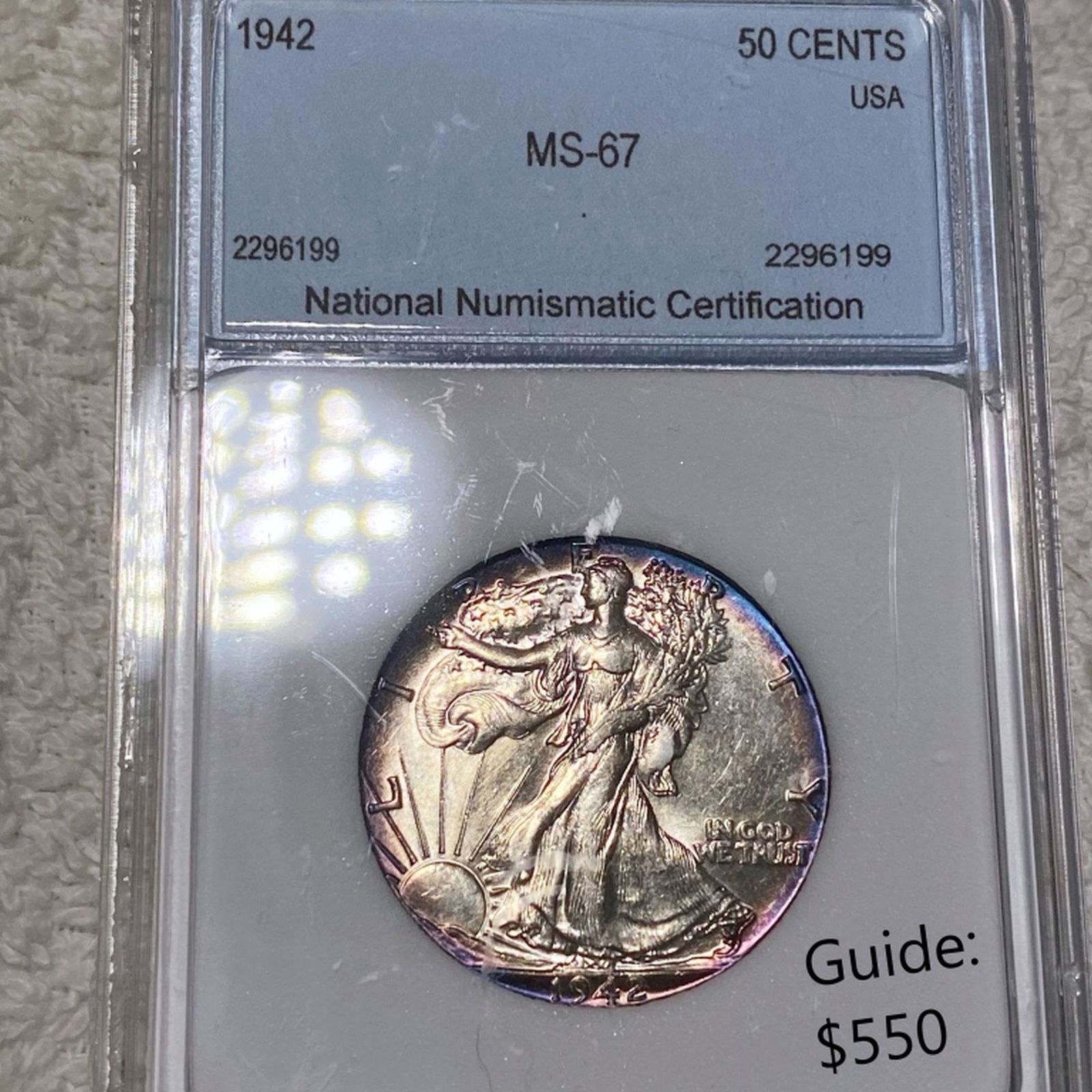 1942 Walking Half Dollar NNC - MS67 (1 of 2)