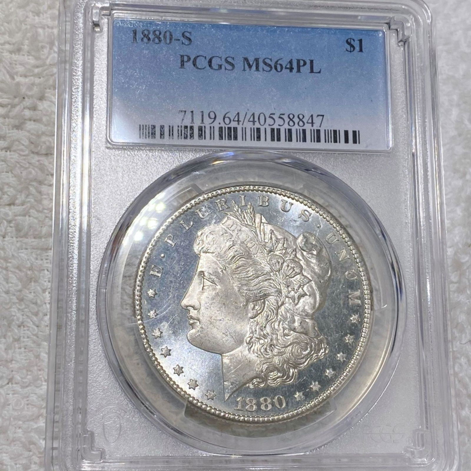 1880-S Morgan Silver Dollar PCGS - MS 64 PL (1 of 2)