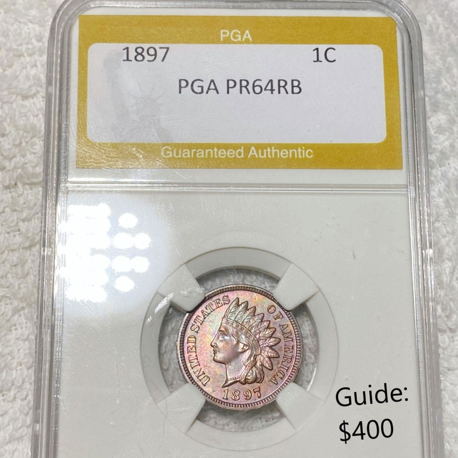 1897 Indian Head Penny PGA - PR 64 RB (1 of 2)