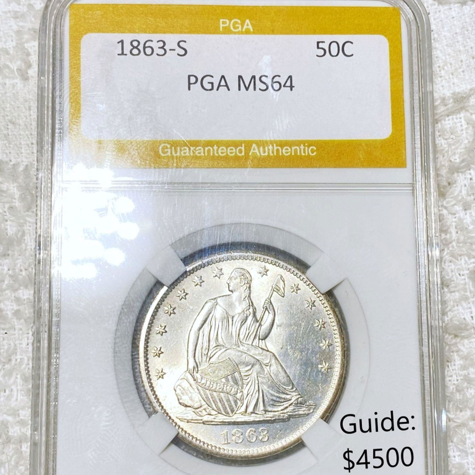 1863-S Seated Half Dollar PGA - MS64 (1 of 2)