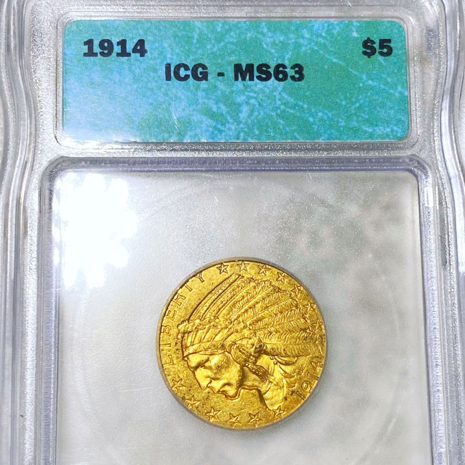 1914 $5 Gold Half Eagle ICG - MS63 (1 of 2)