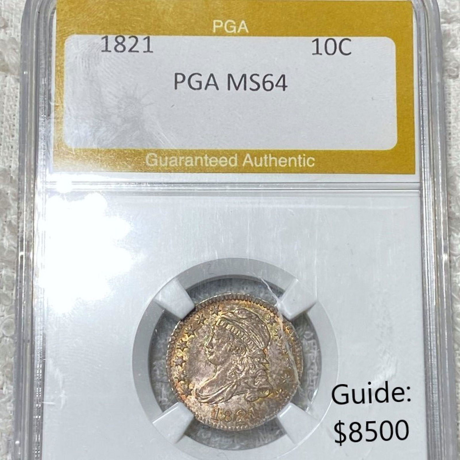 1821 Capped Bust Dime PGA - MS64 (1 of 2)