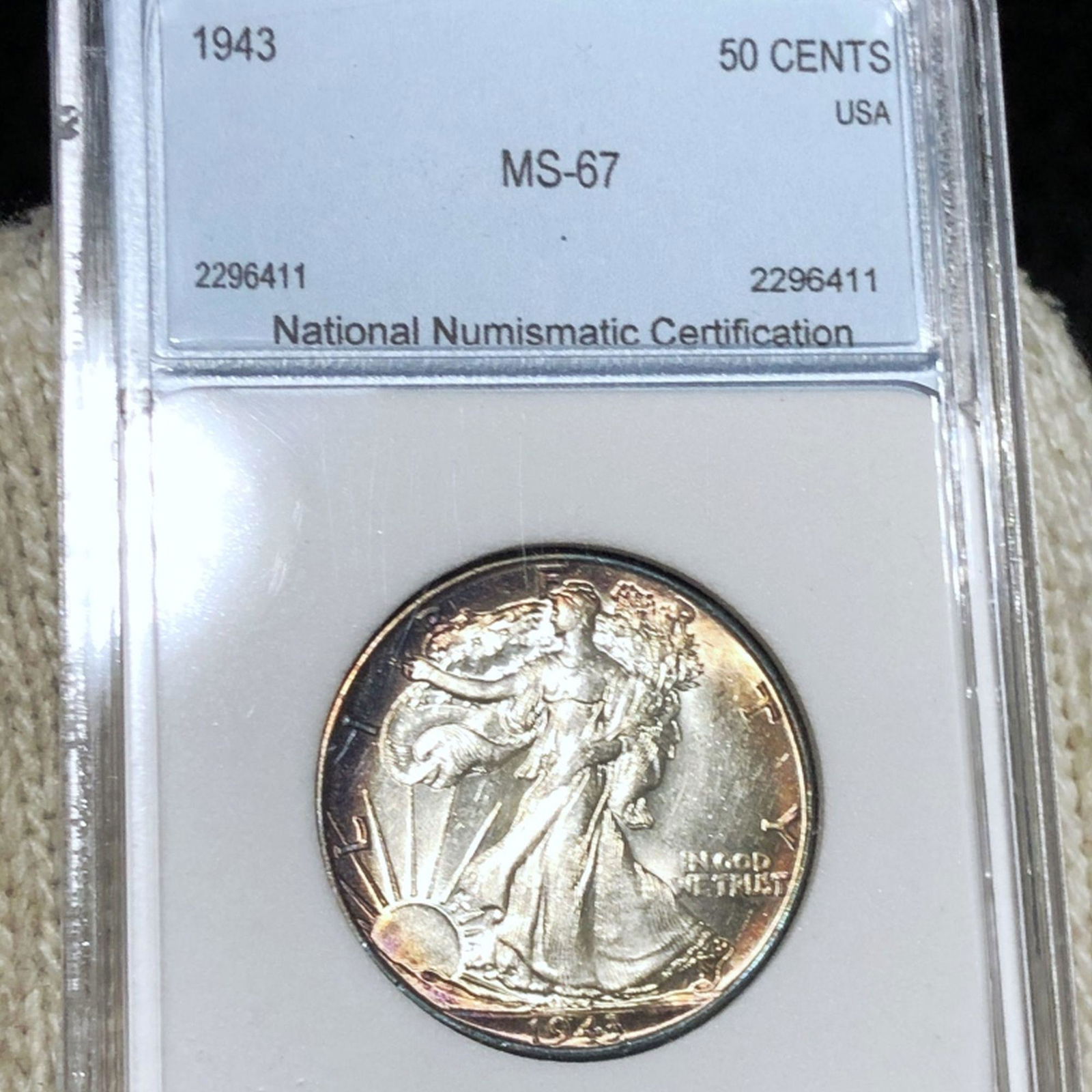 1943 Walking Half Dollar NNC - MS67 (1 of 2)