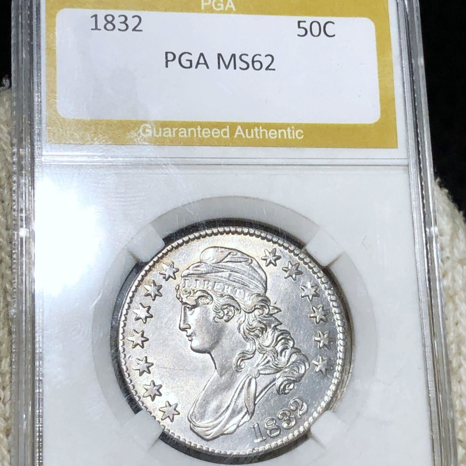 1832 Capped Bust Half Dollar PGA - MS62 (1 of 2)