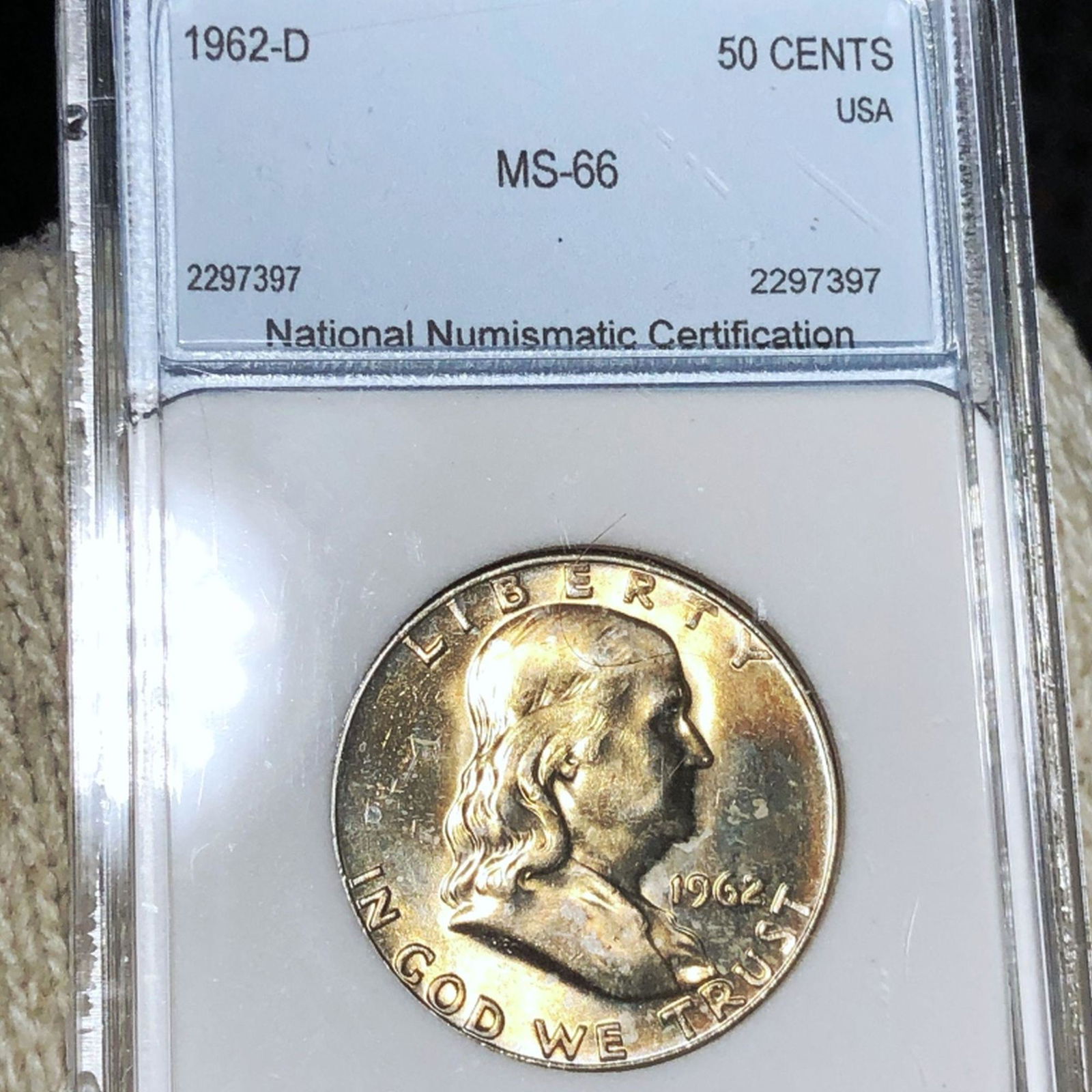 1962-D Franklin Half Dollar NNC - MS66 (1 of 2)