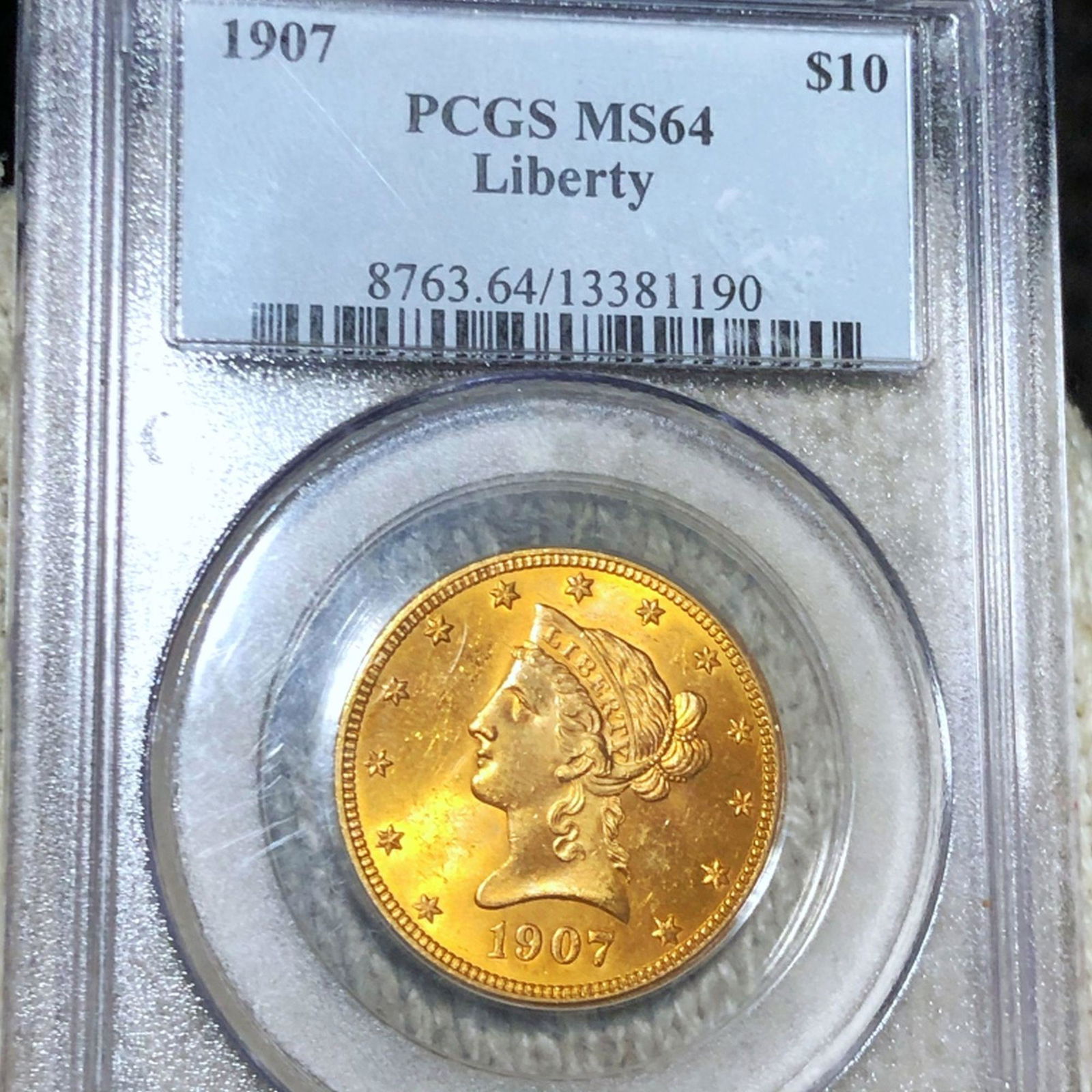 1907 $10 Gold Eagle PCGS - MS64 (1 of 2)