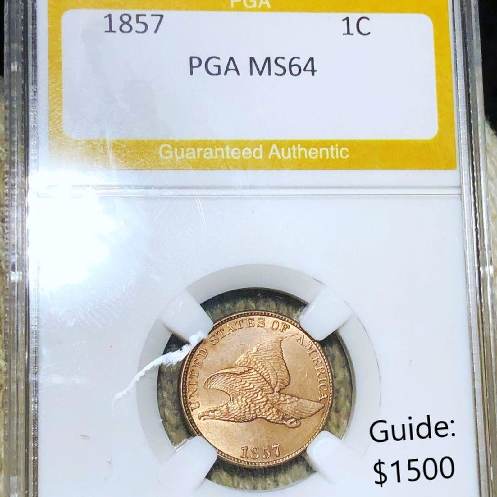 1857 Flying Eagle Cent PGA - MS64 (1 of 2)