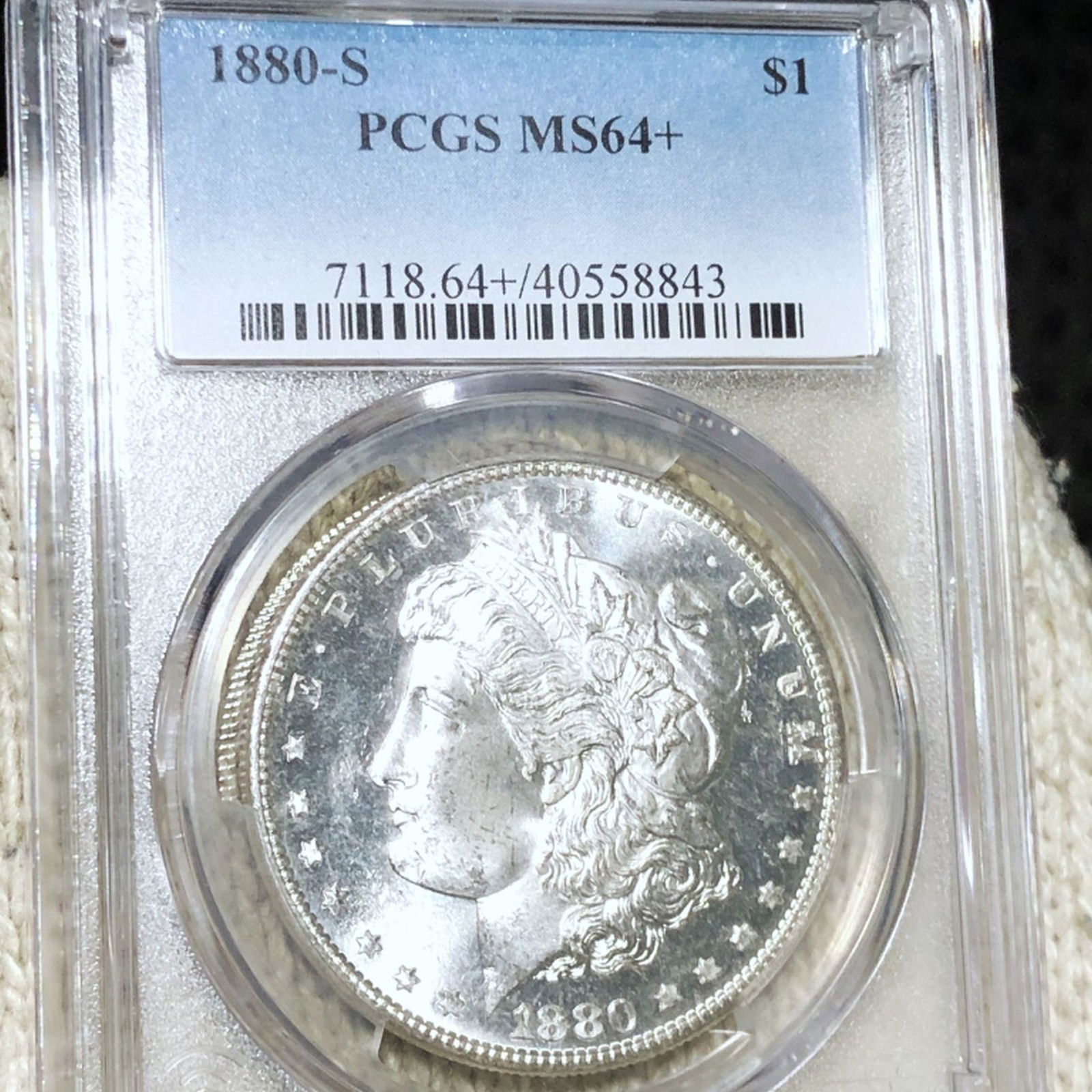 1880-S Morgan Silver Dollar PCGS - MS64+ (1 of 2)