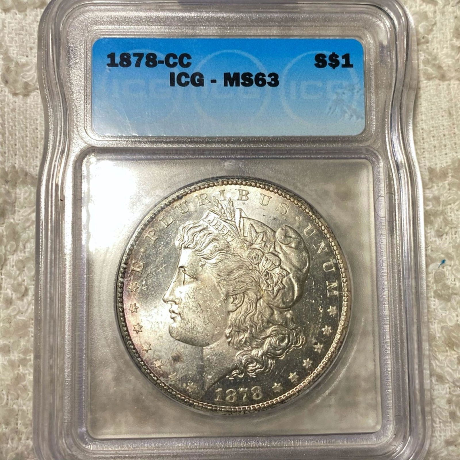 1878-CC Morgan Silver Dollar ICG - MS63 (1 of 2)