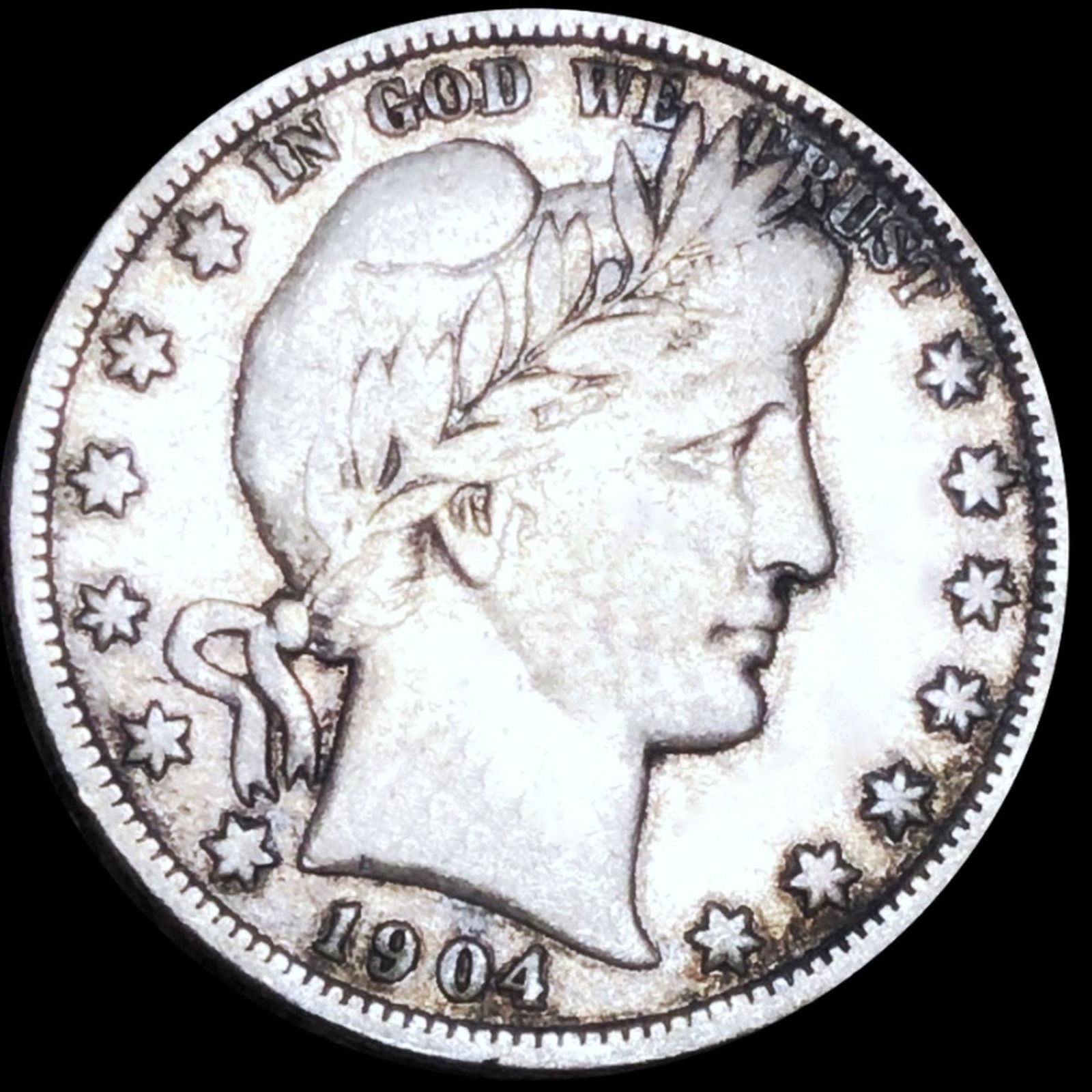 1904-O Barber Half Dollar NICELY CIRCULATED (1 of 2)