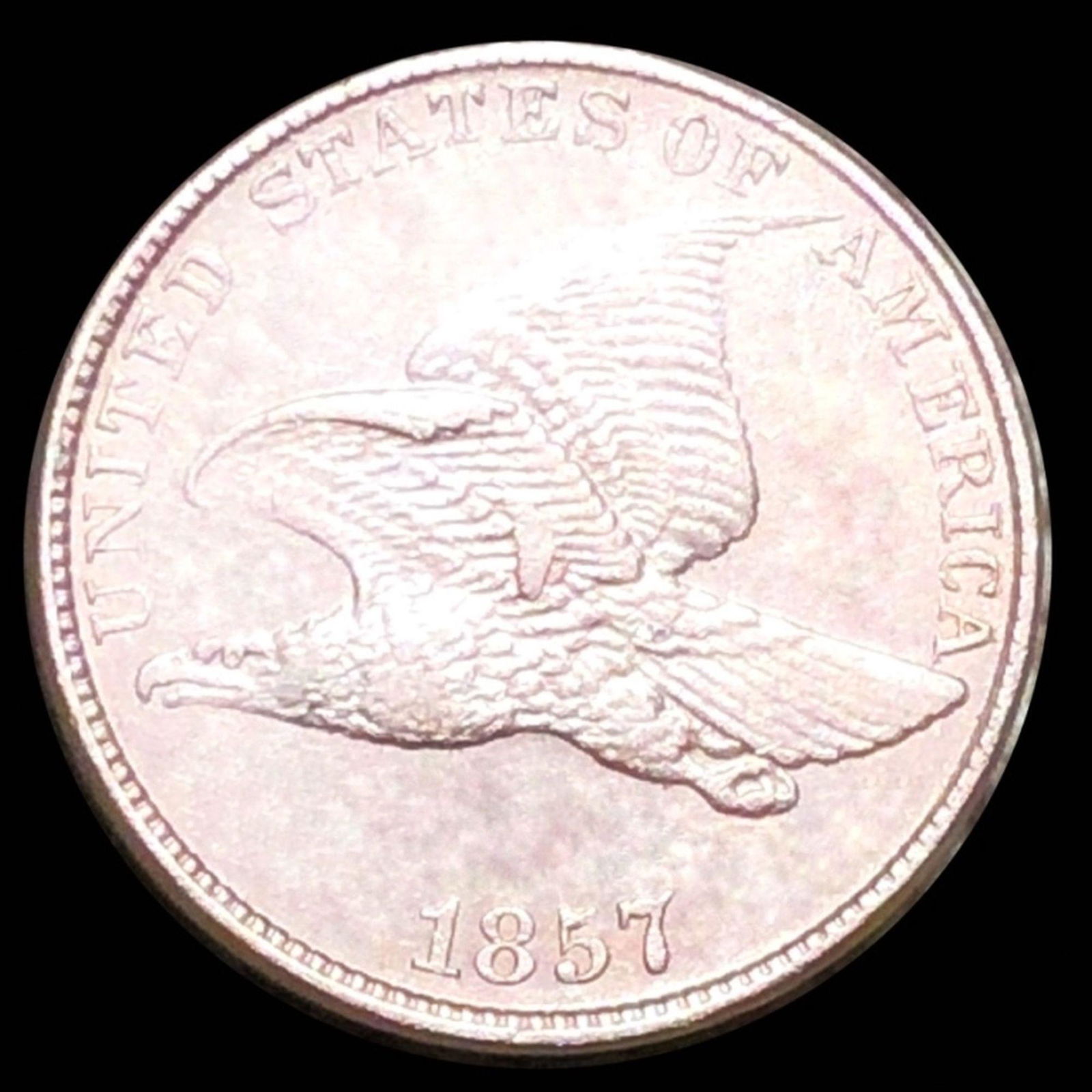 1857 Flying Eagle Cent CLOSELY UNCIRCULATED (1 of 2)