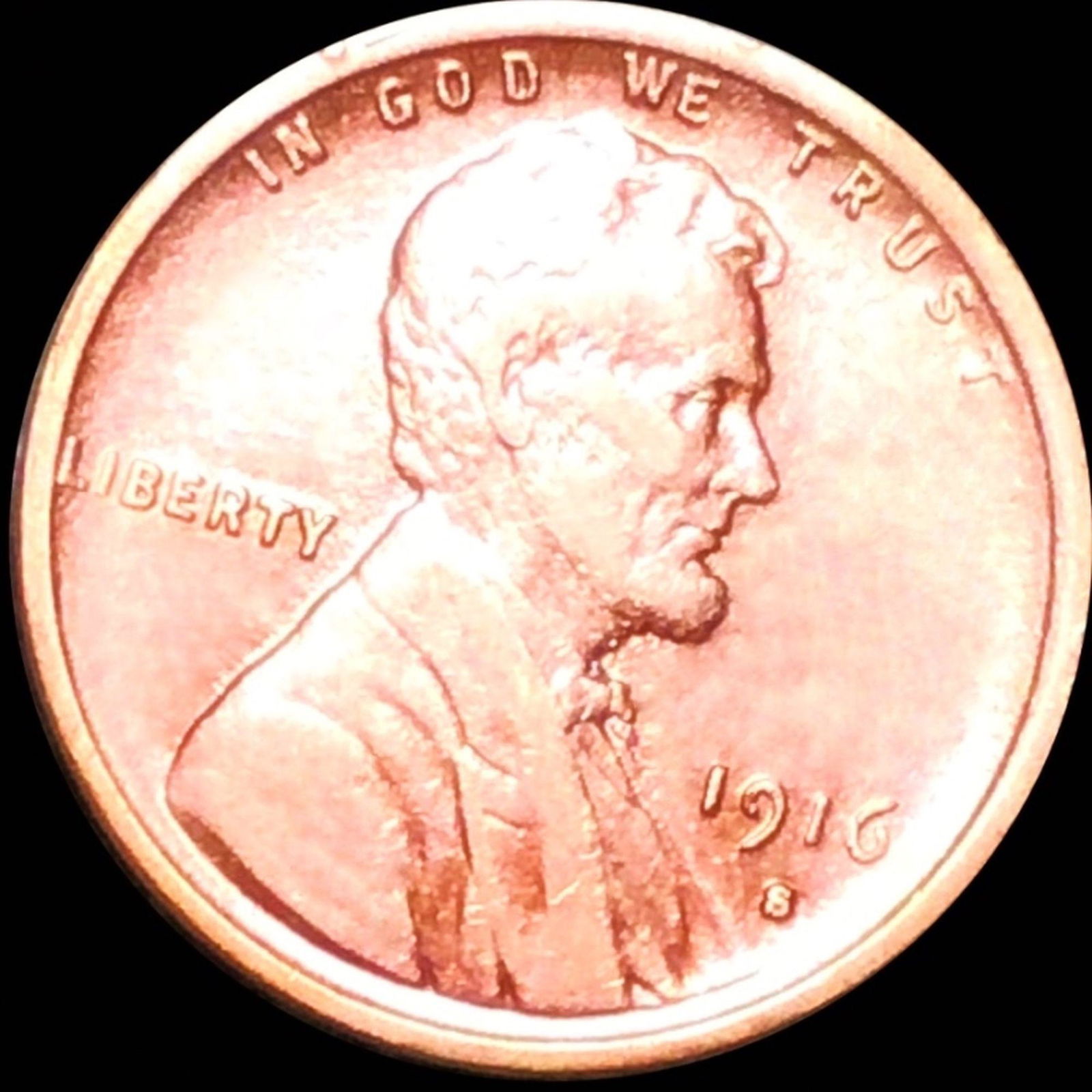 1916-S Lincoln Wheat Penny UNCIRCULATED (1 of 2)