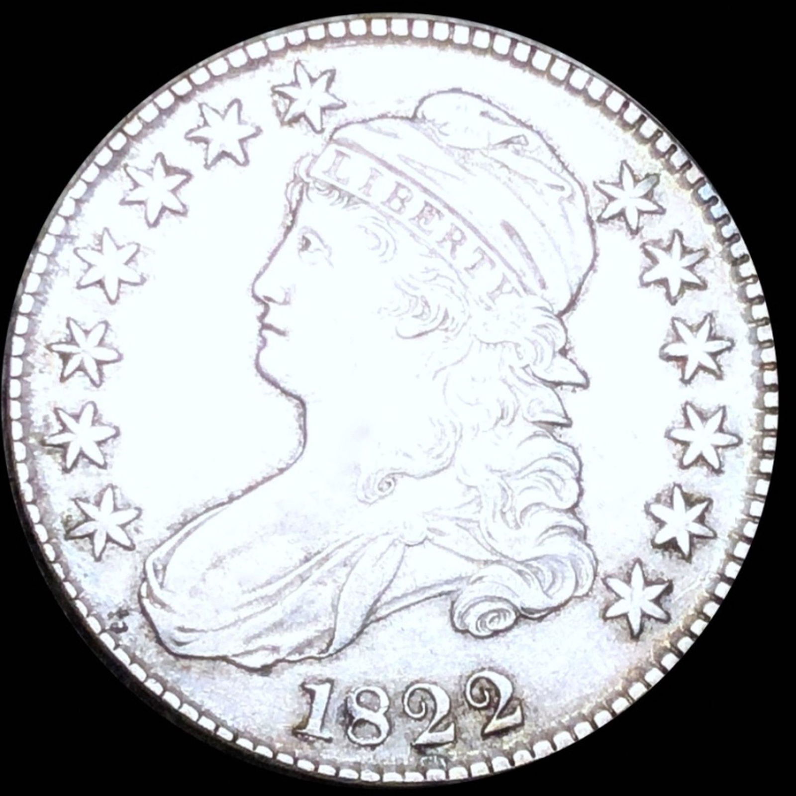 1822 Capped Bust Half Dollar NEARLY UNCIRCULATED (1 of 2)