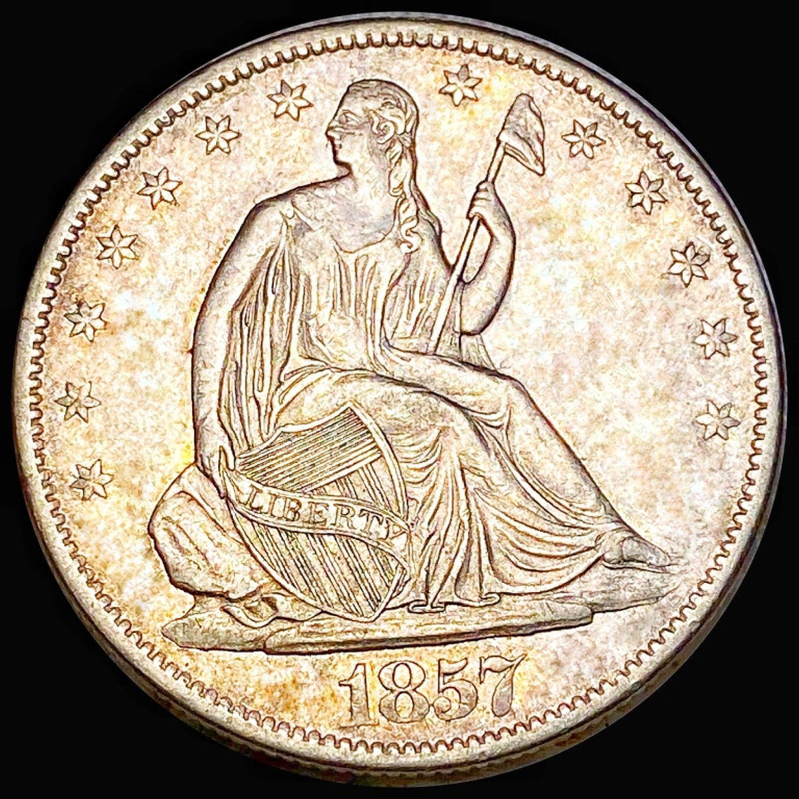 1857-O Seated Half Dollar UNCIRCULATED (1 of 2)