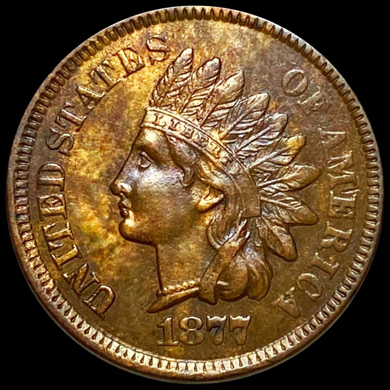 1877 Indian Head Penny CLOSELY UNCIRCULATED (1 of 2)