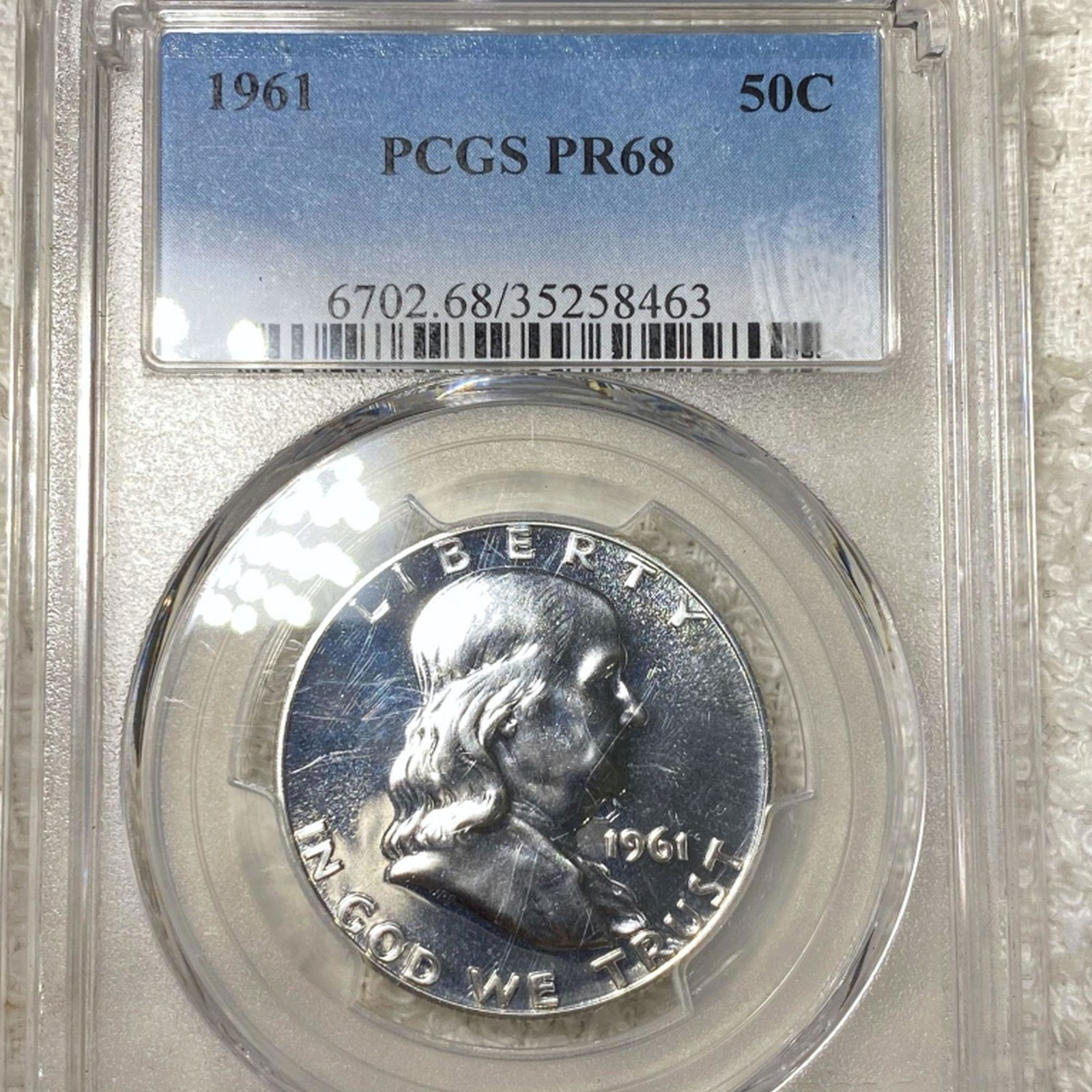 1961 Franklin Half Dollar PCGS - PR68 (1 of 2)