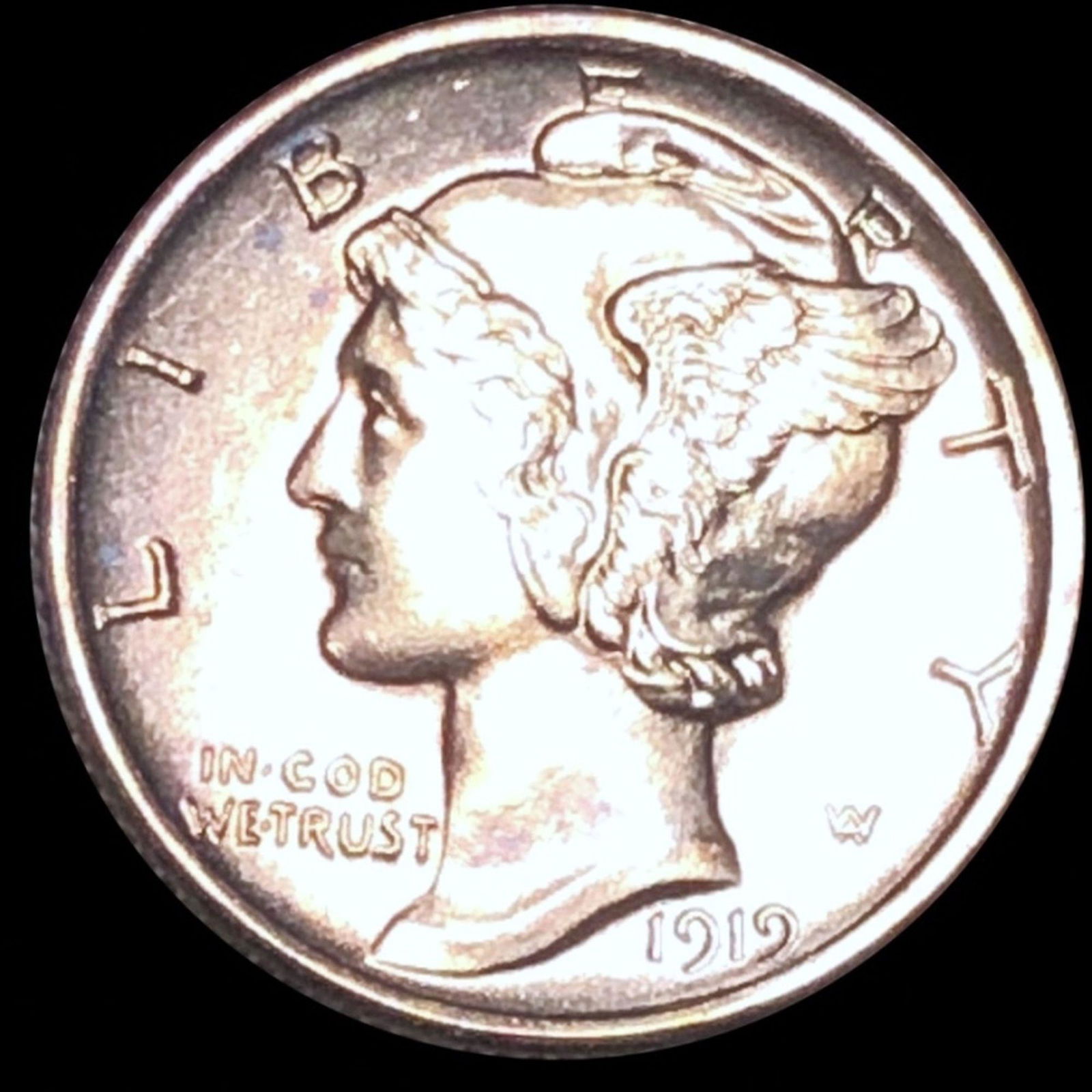 1919 Mercury Silver Dime UNCIRCULATED (1 of 2)
