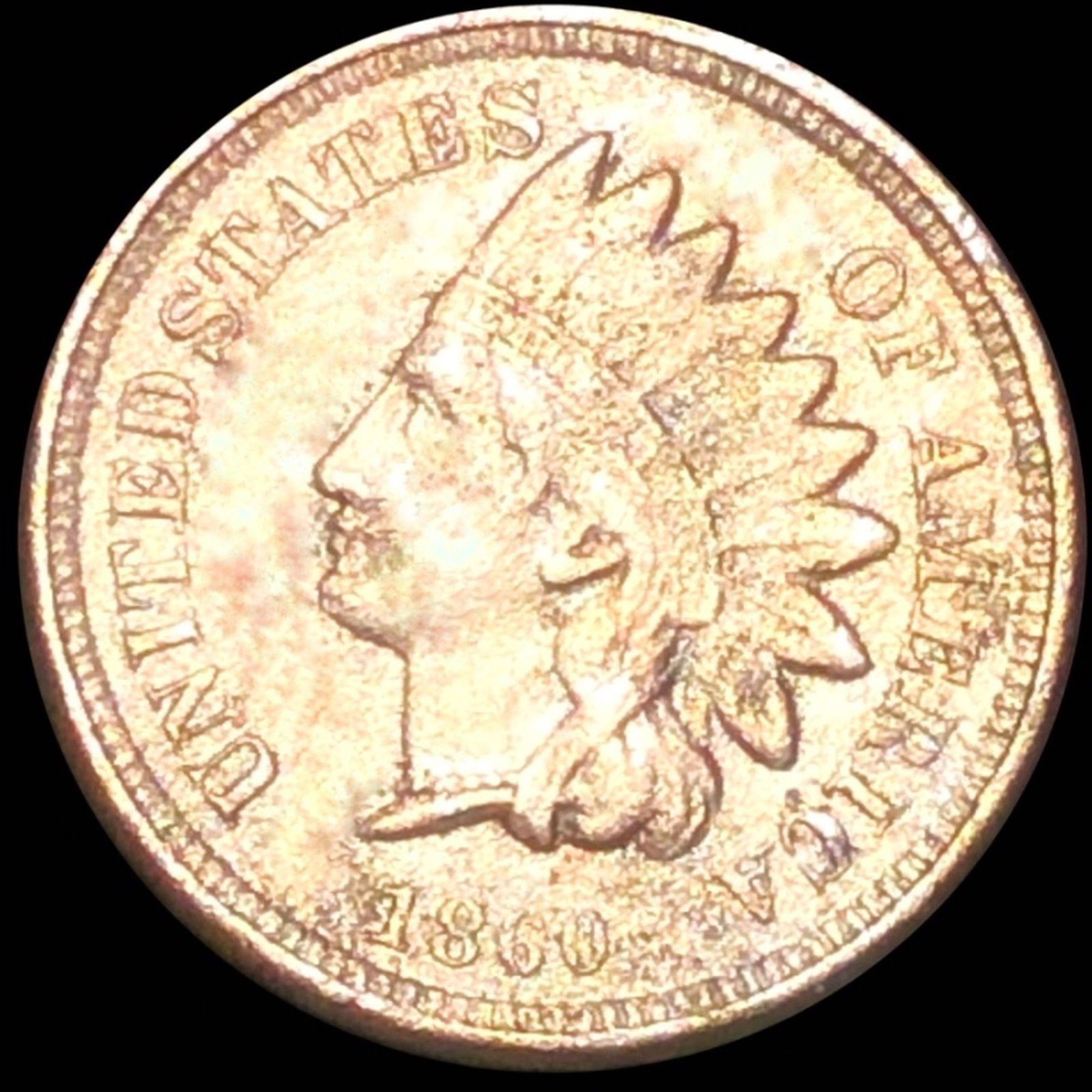 1860 Indian Head Penny LIGHTLY CIRCULATED (1 of 2)