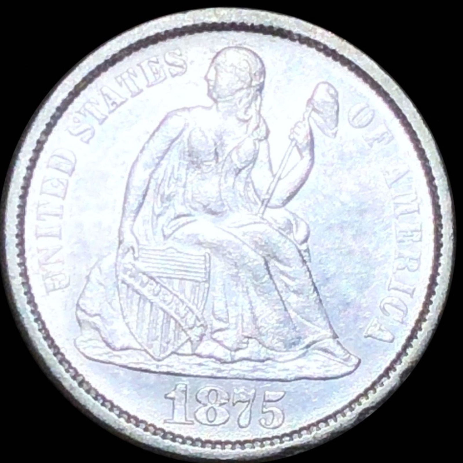 1875-S Seated Liberty Dime UNCIRCULATED (1 of 2)
