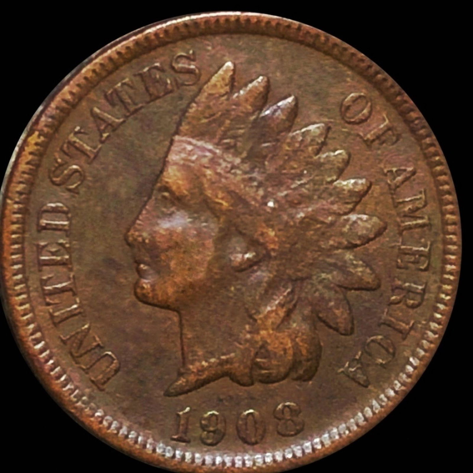 1908-S Indian Head Penny LIGHTLY CIRCULATED (1 of 2)
