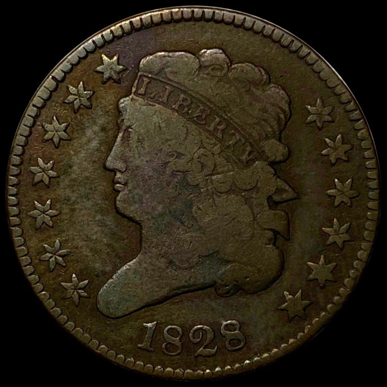 1828 Classic Head Half Cent NICELY CIRCULATED (1 of 2)