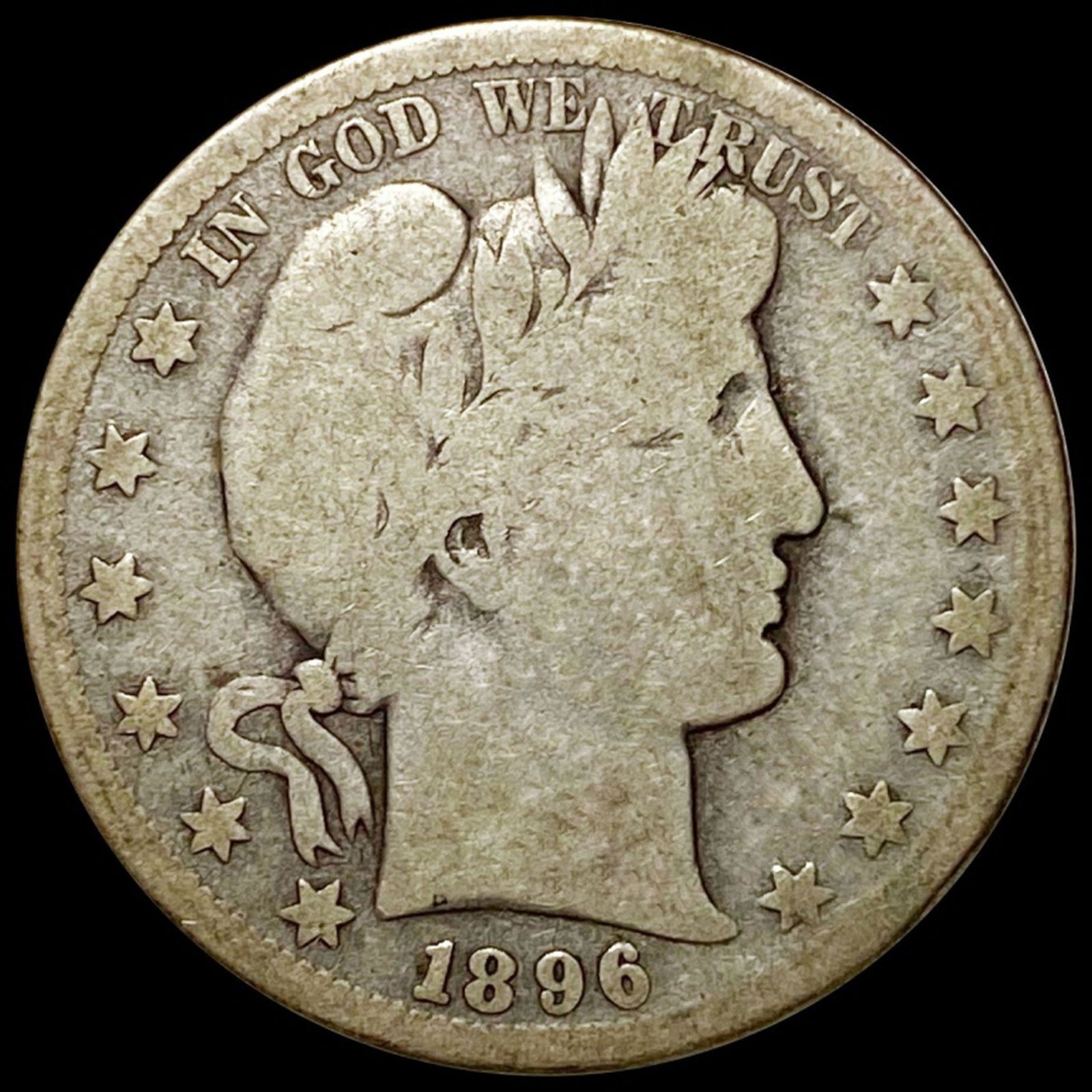 1896-S Barber Half Dollar NICELY CIRCULATED (1 of 2)