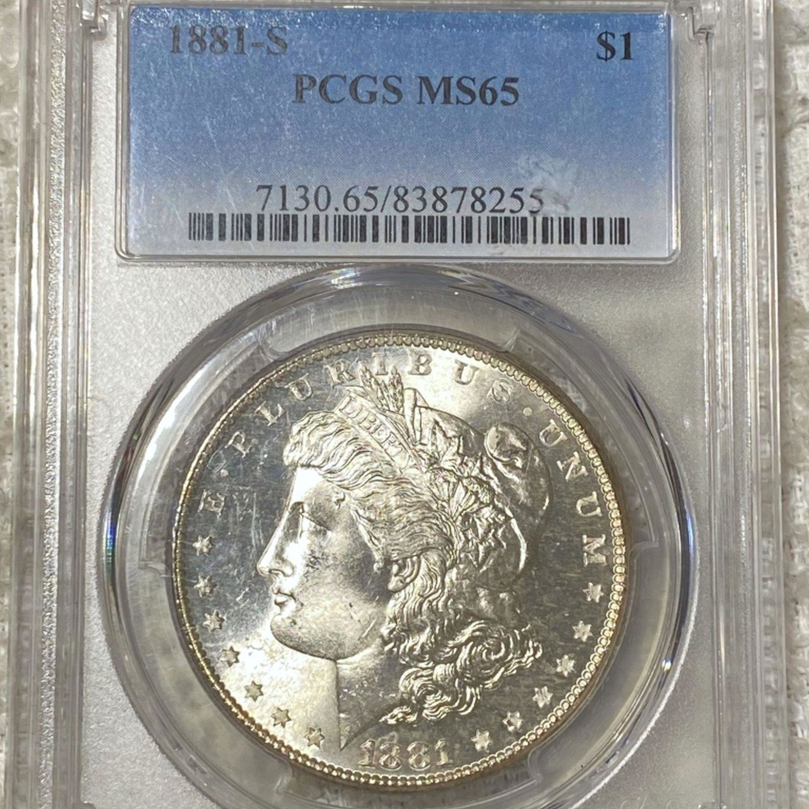 1881-S Morgan Silver Dollar PCGS - MS65 (1 of 2)