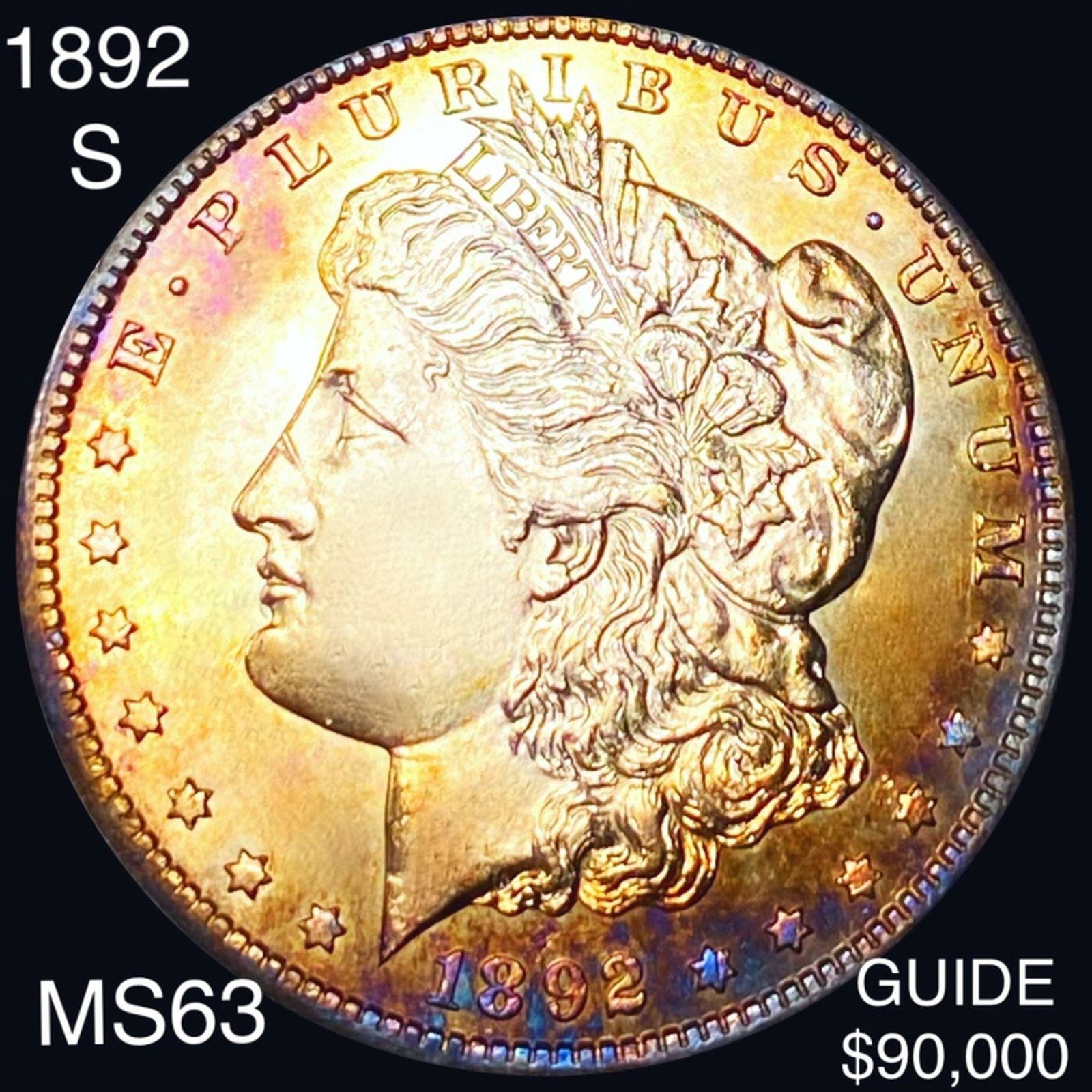 1892-S Morgan Silver Dollar CHOICE BU (1 of 2)