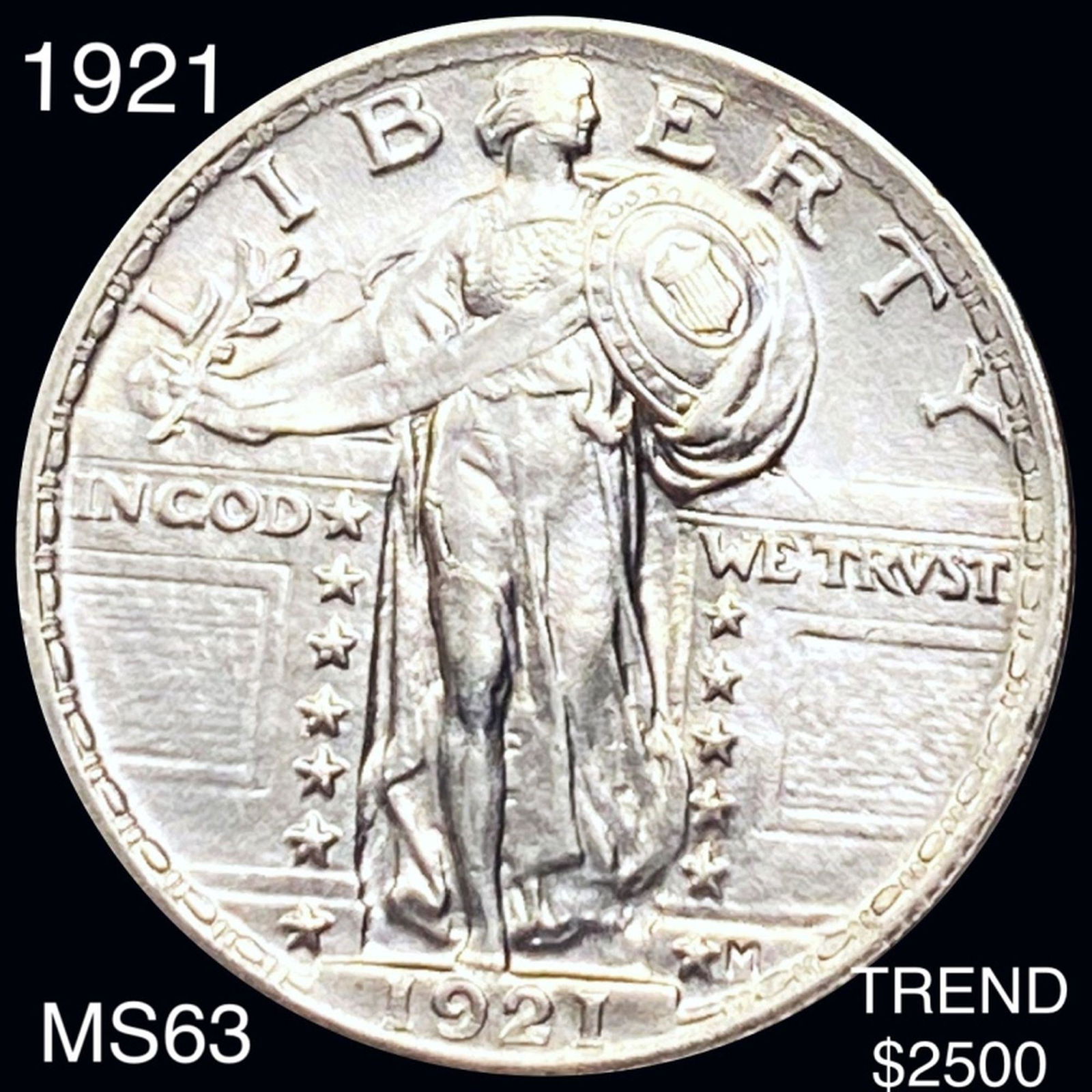 1921 Standing Liberty Quarter CHOICE BU (1 of 2)