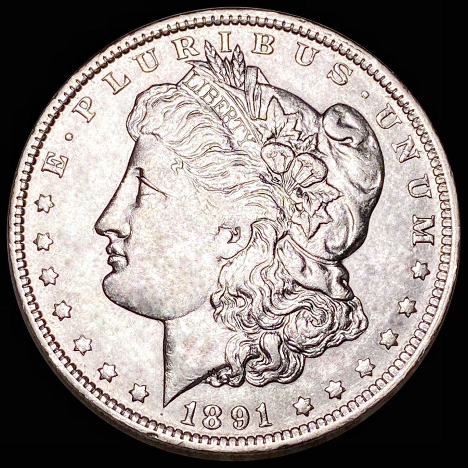 1891-O Morgan Silver Dollar AU+ (1 of 2)