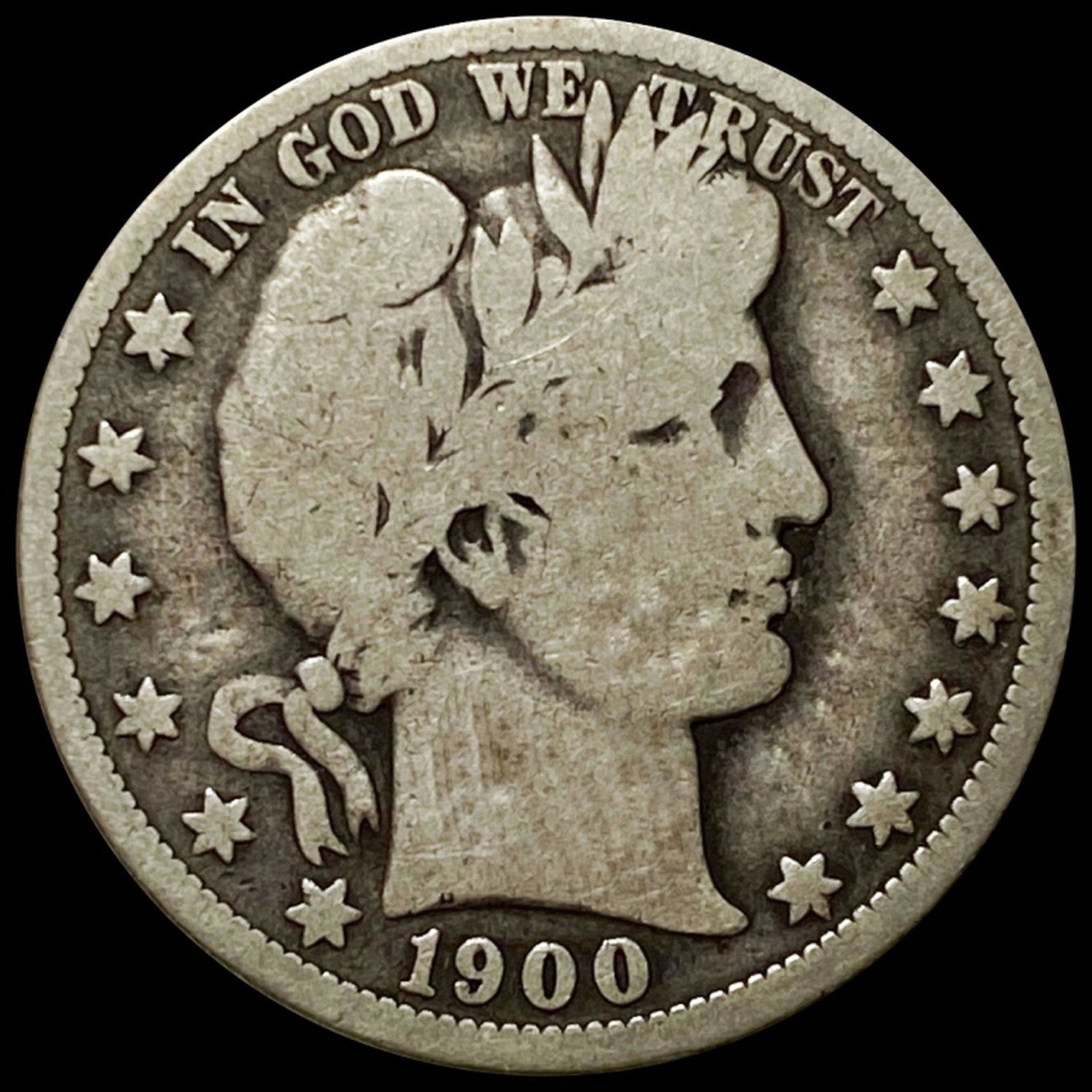 1900-O Barber Half Dollar NICELY CIRCULATED (1 of 2)