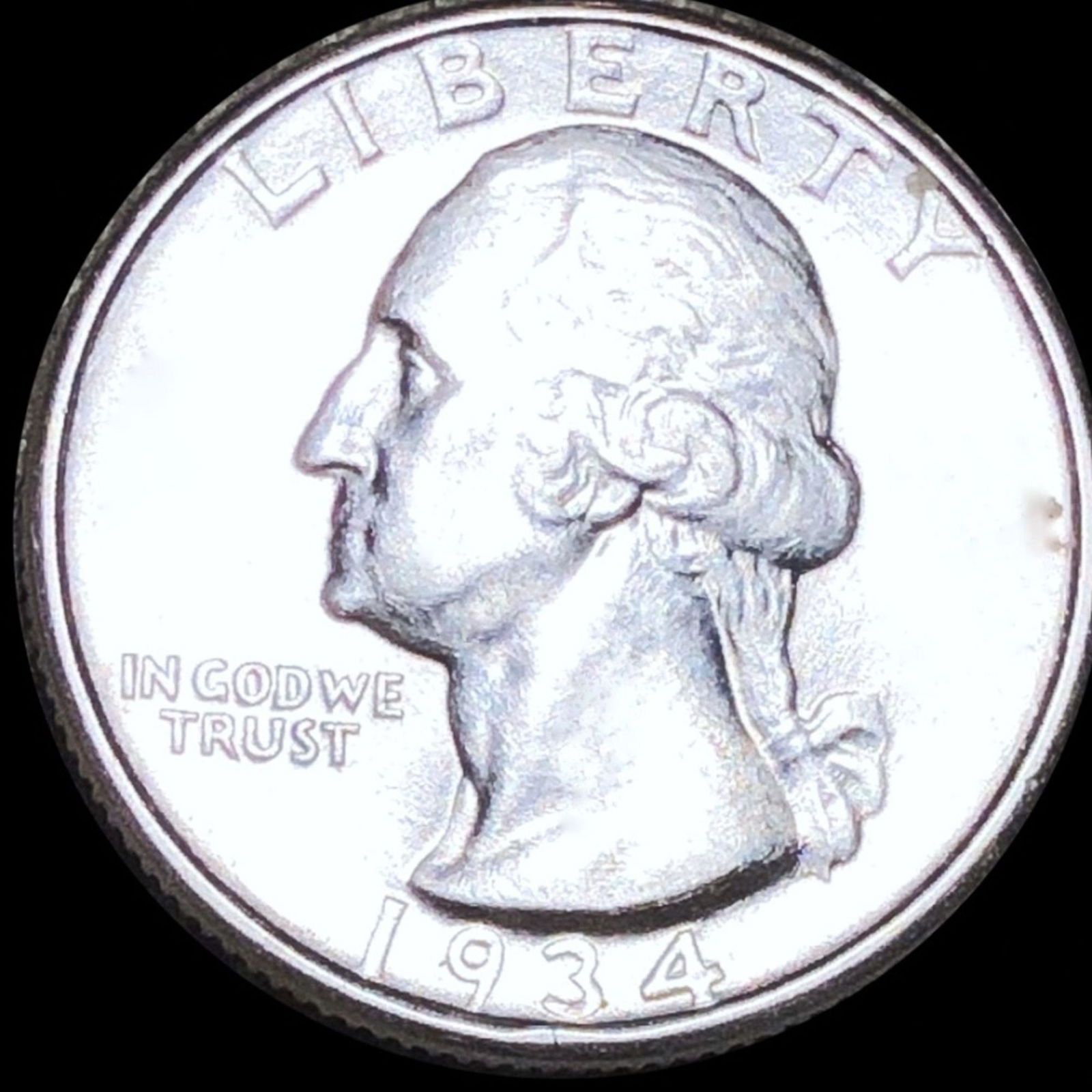 1934-D Washington Silver Quarter UNCIRCULATED (1 of 2)